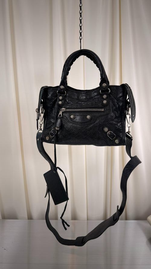 Balenciaga Black Mini City Bag