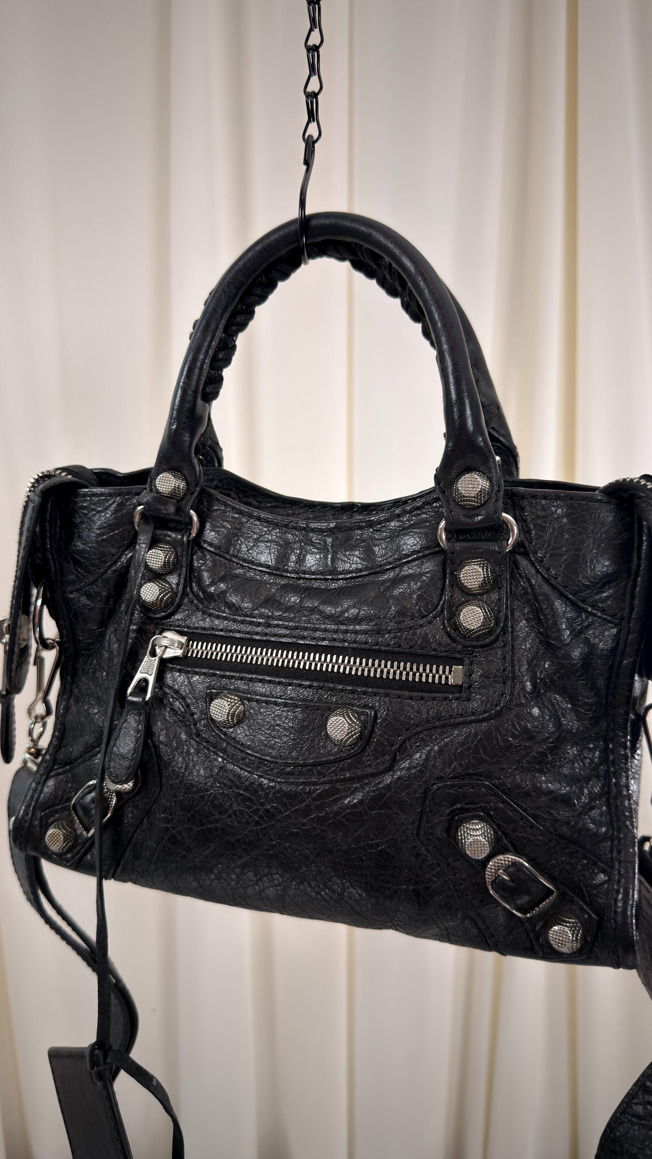 Balenciaga Black Mini City Bag