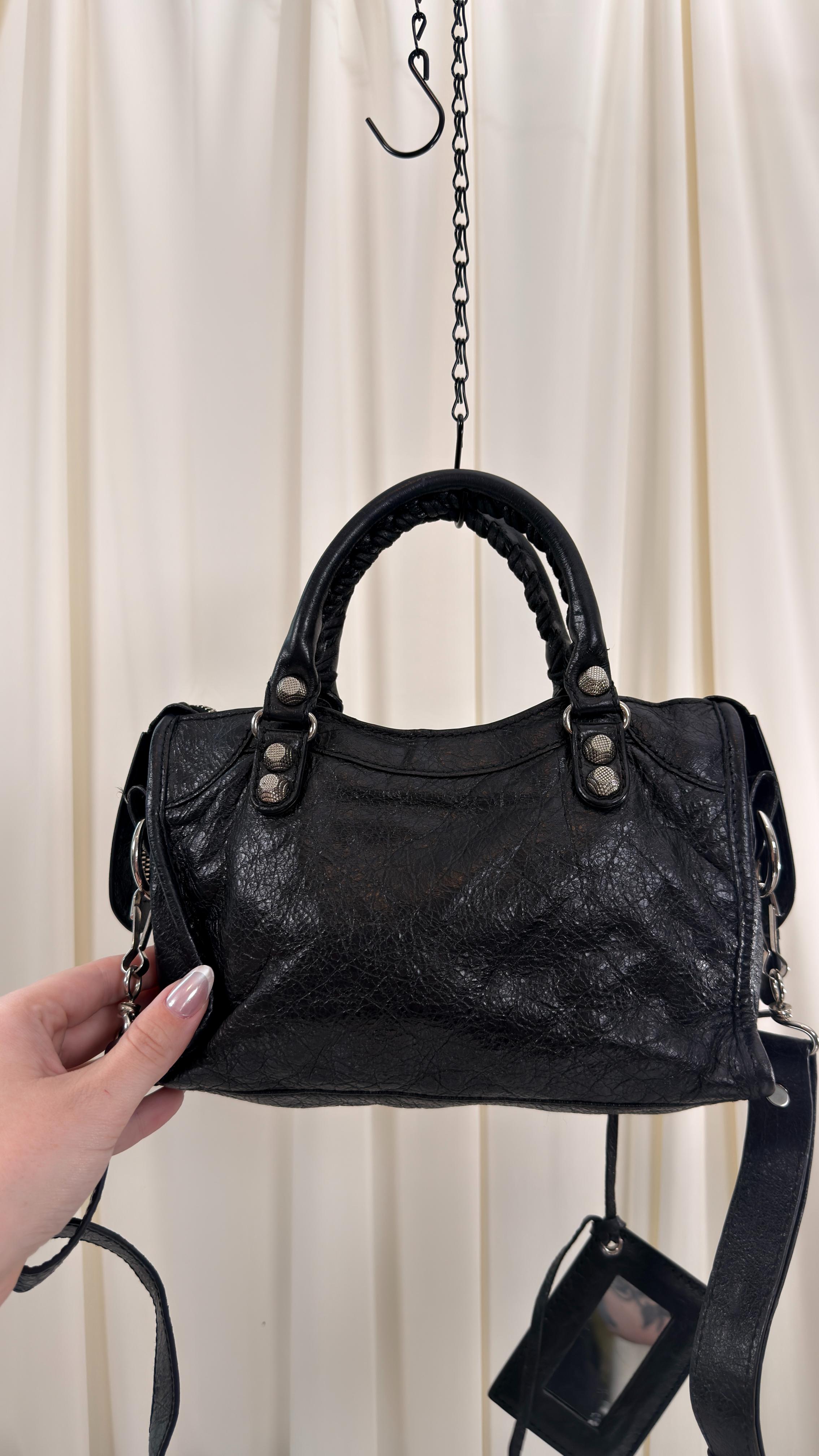 Balenciaga Black Mini City Bag
