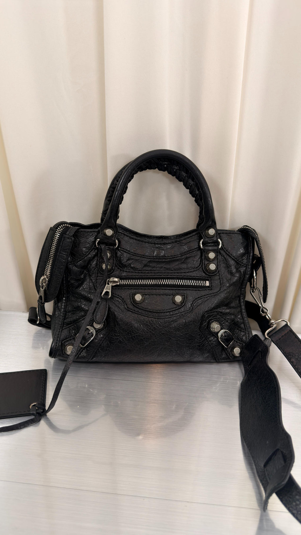 Balenciaga Black Mini City Bag