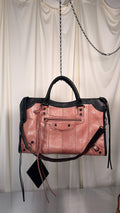 Balenciaga Rare Pink Python City Bag