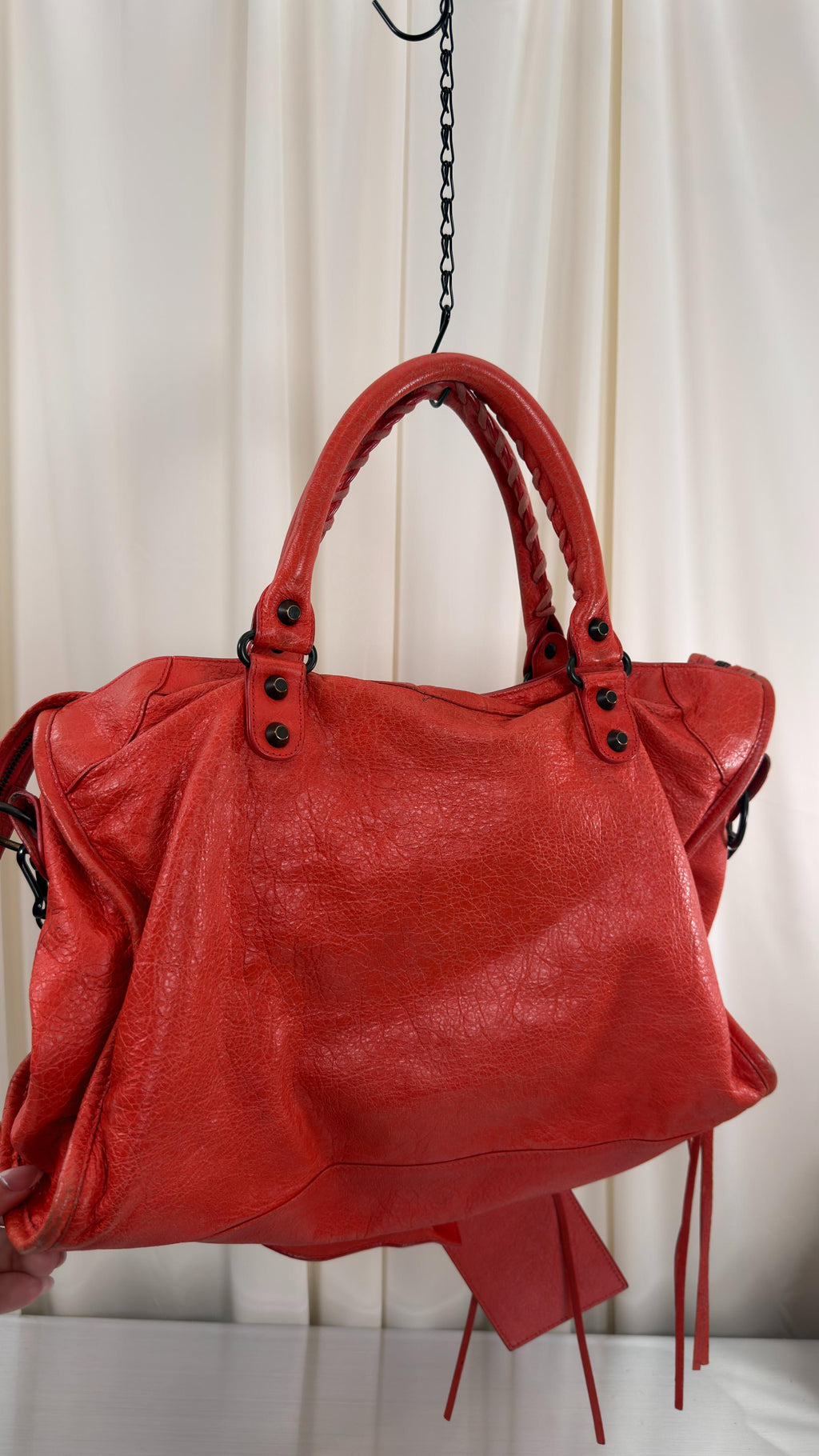 Balenciaga Red-Orange City Bag