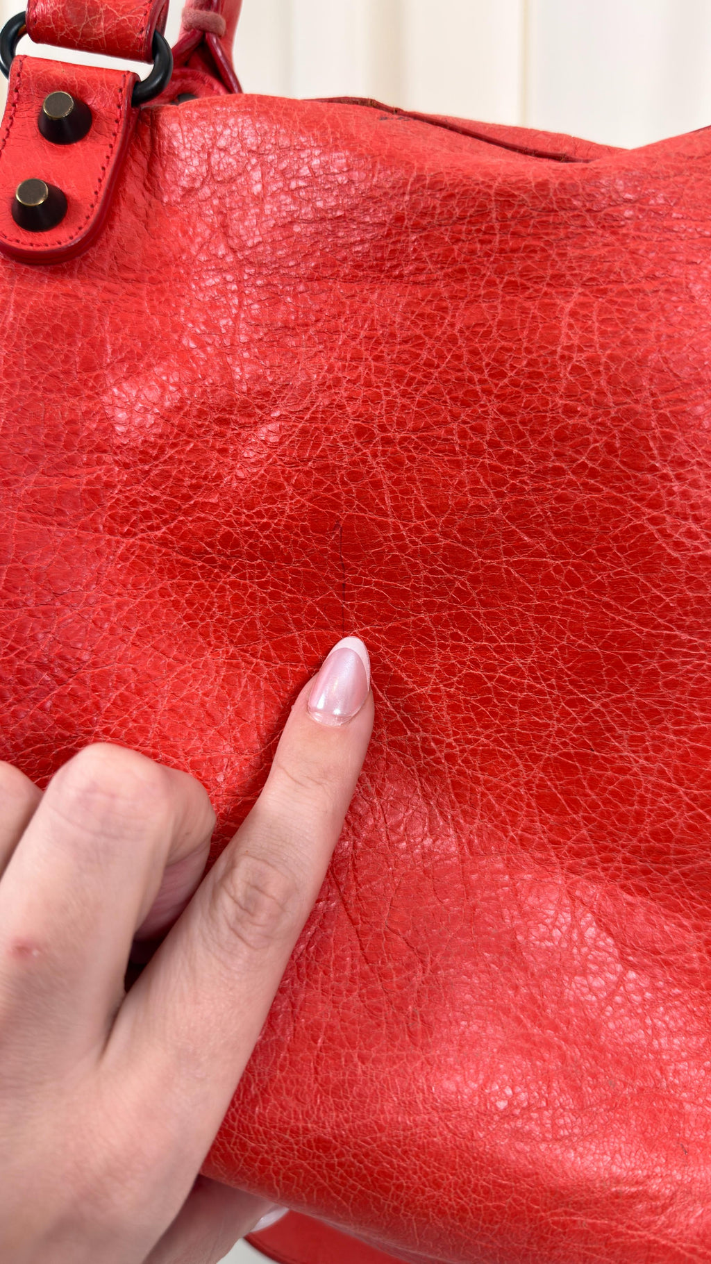 Balenciaga Red-Orange City Bag