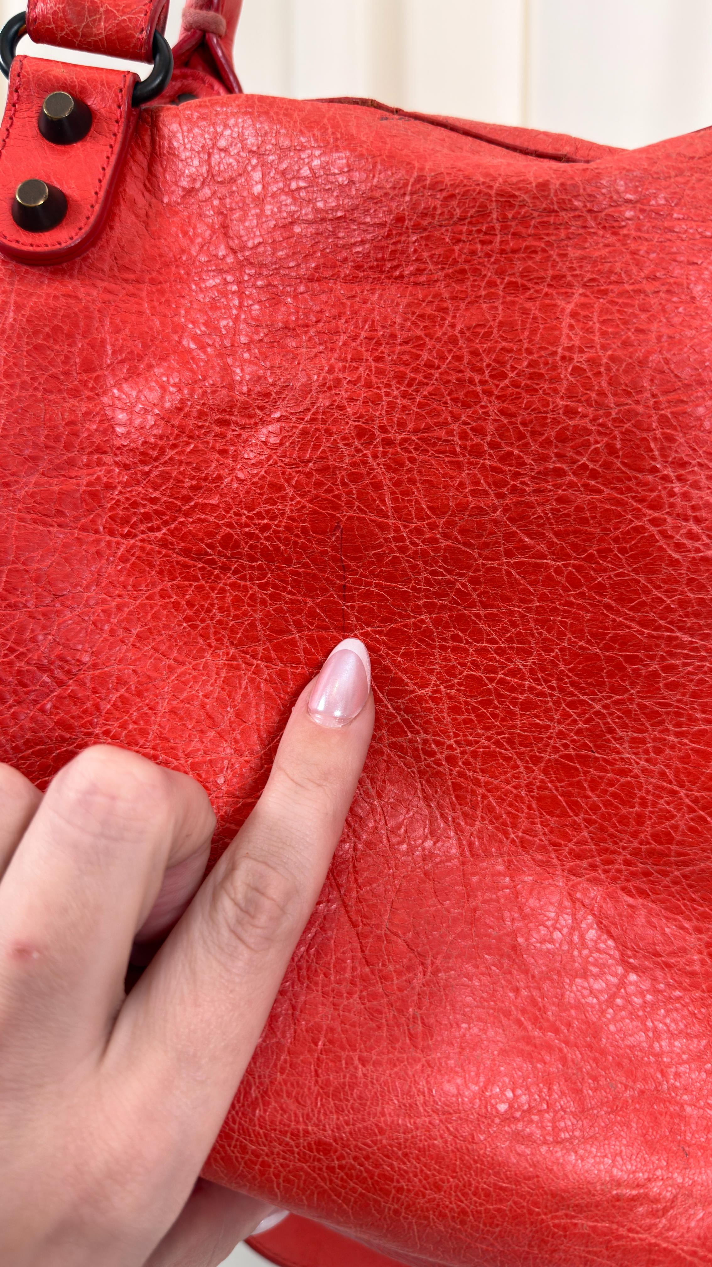 Balenciaga Red-Orange City Bag