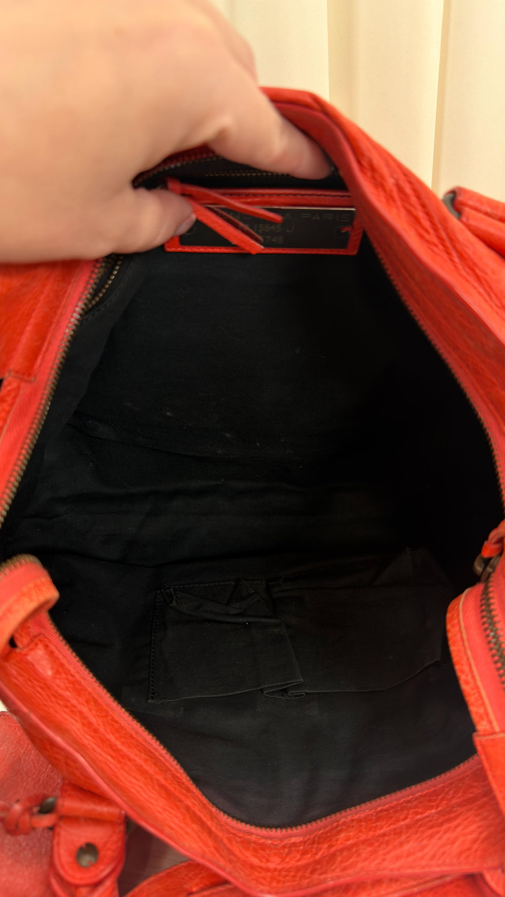 Balenciaga Red-Orange City Bag