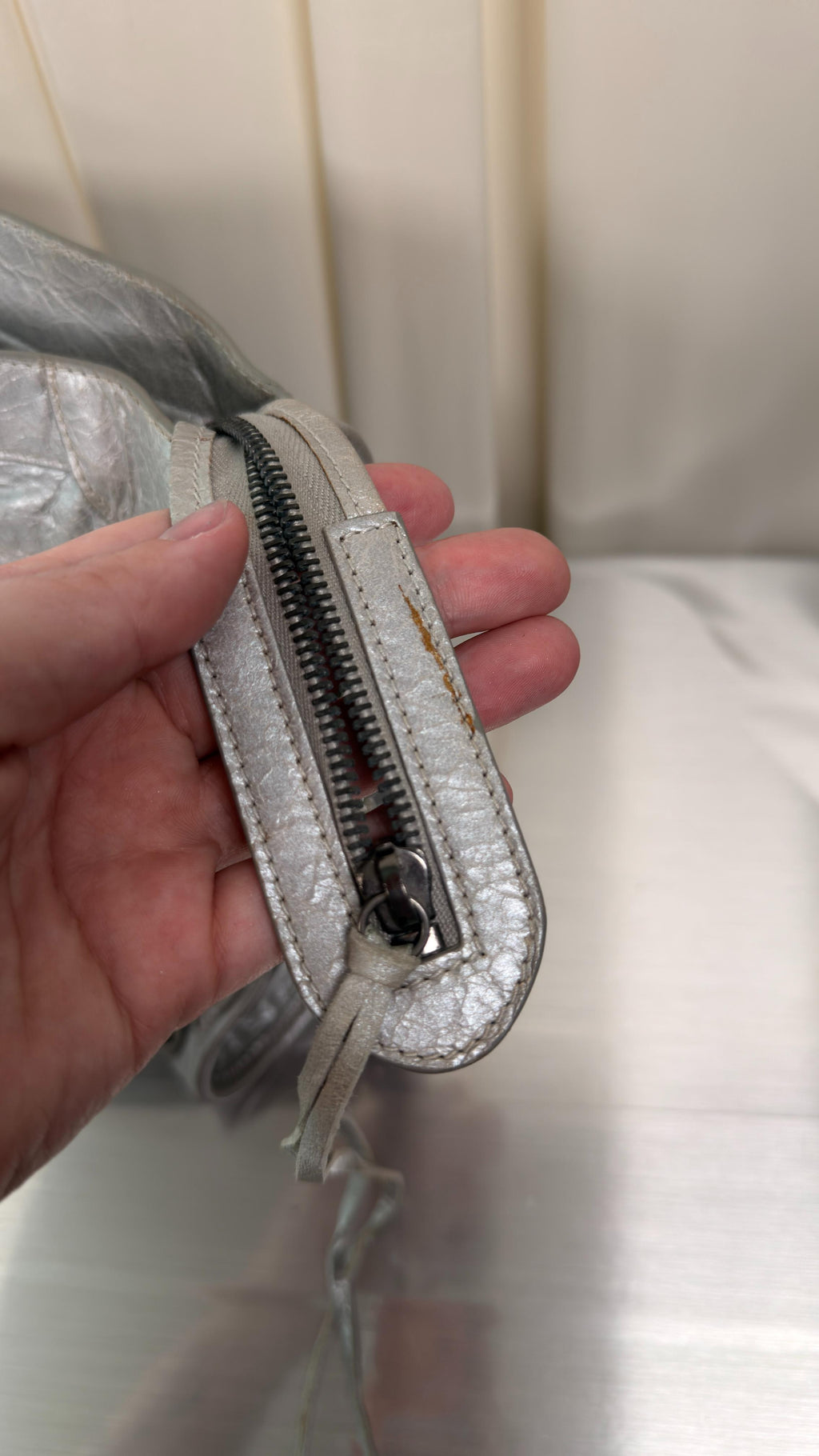 Balenciaga Silver City Bag