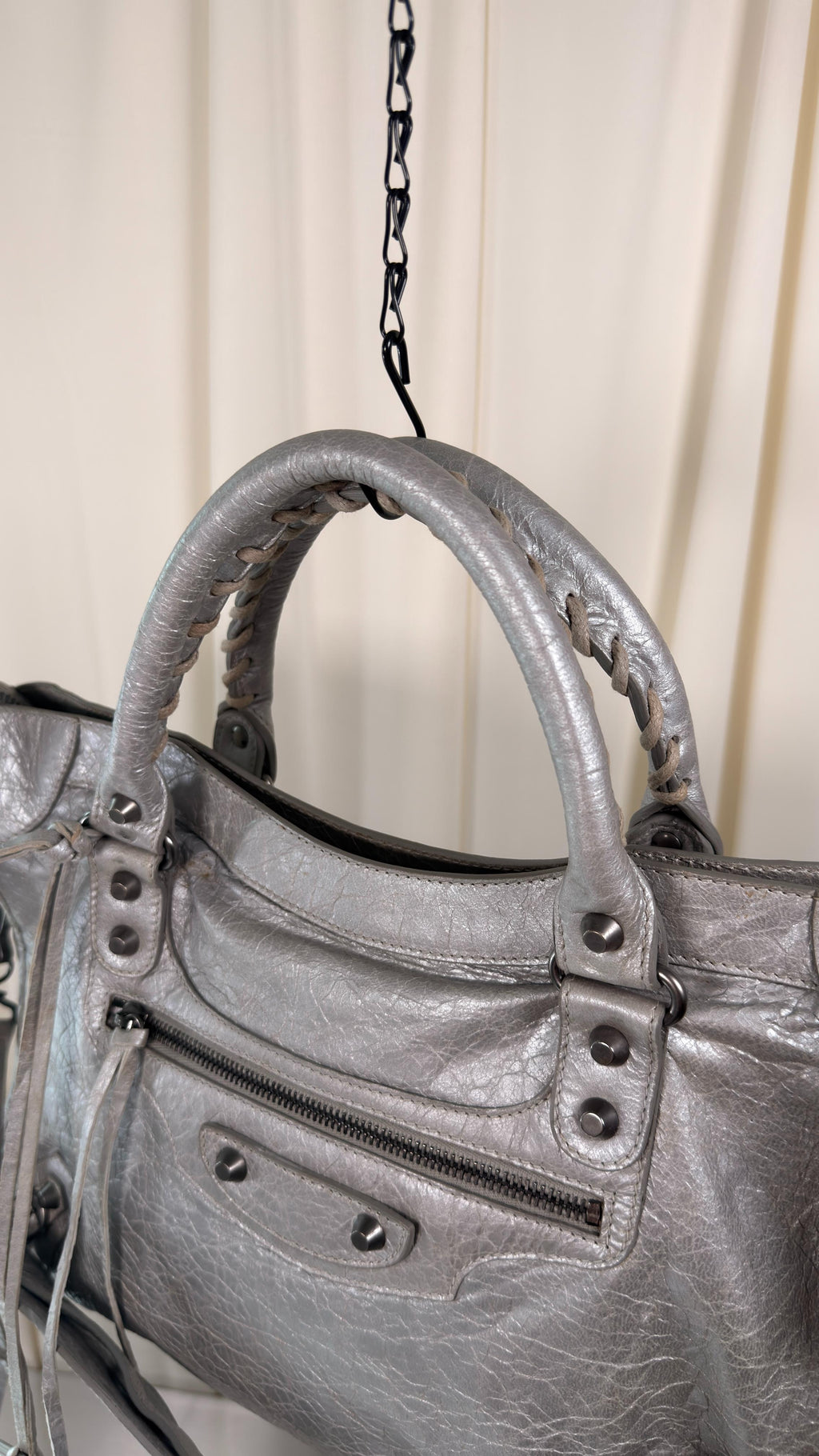 Balenciaga Silver City Bag