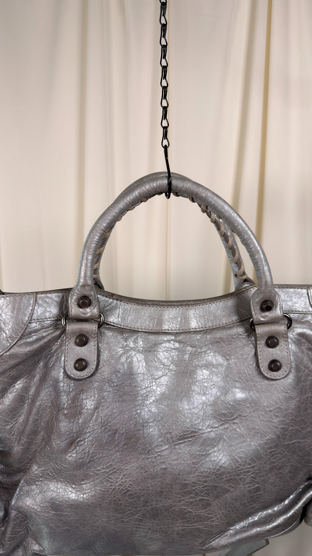 Balenciaga Silver City Bag