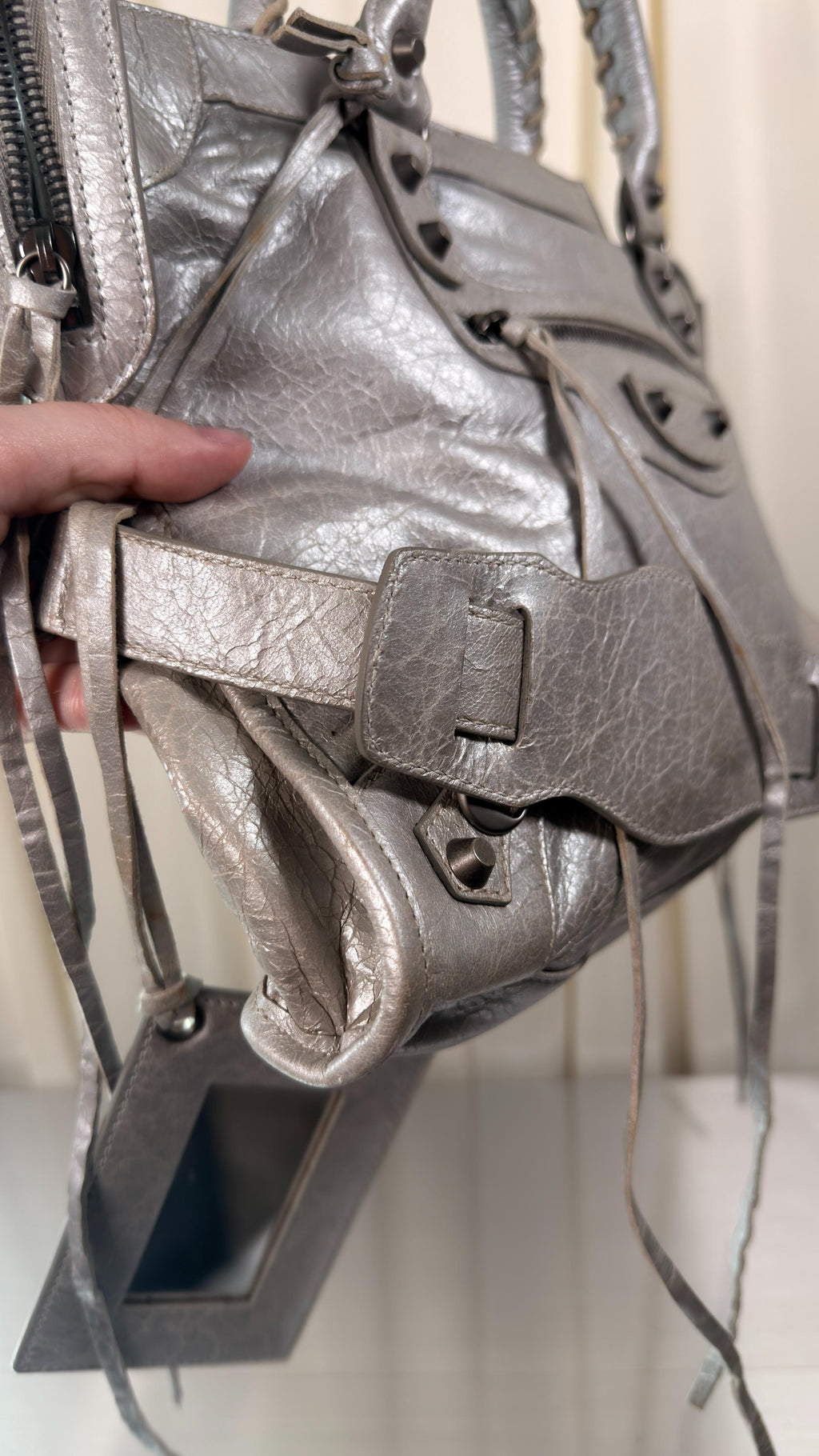 Balenciaga Silver City Bag
