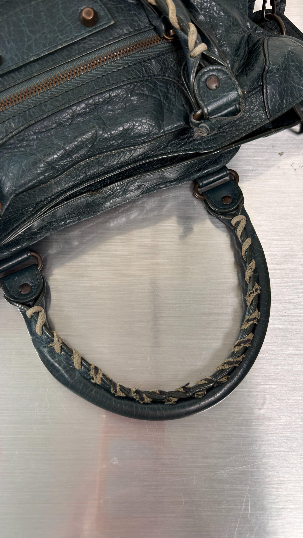Balenciaga Dark Teal City Bag
