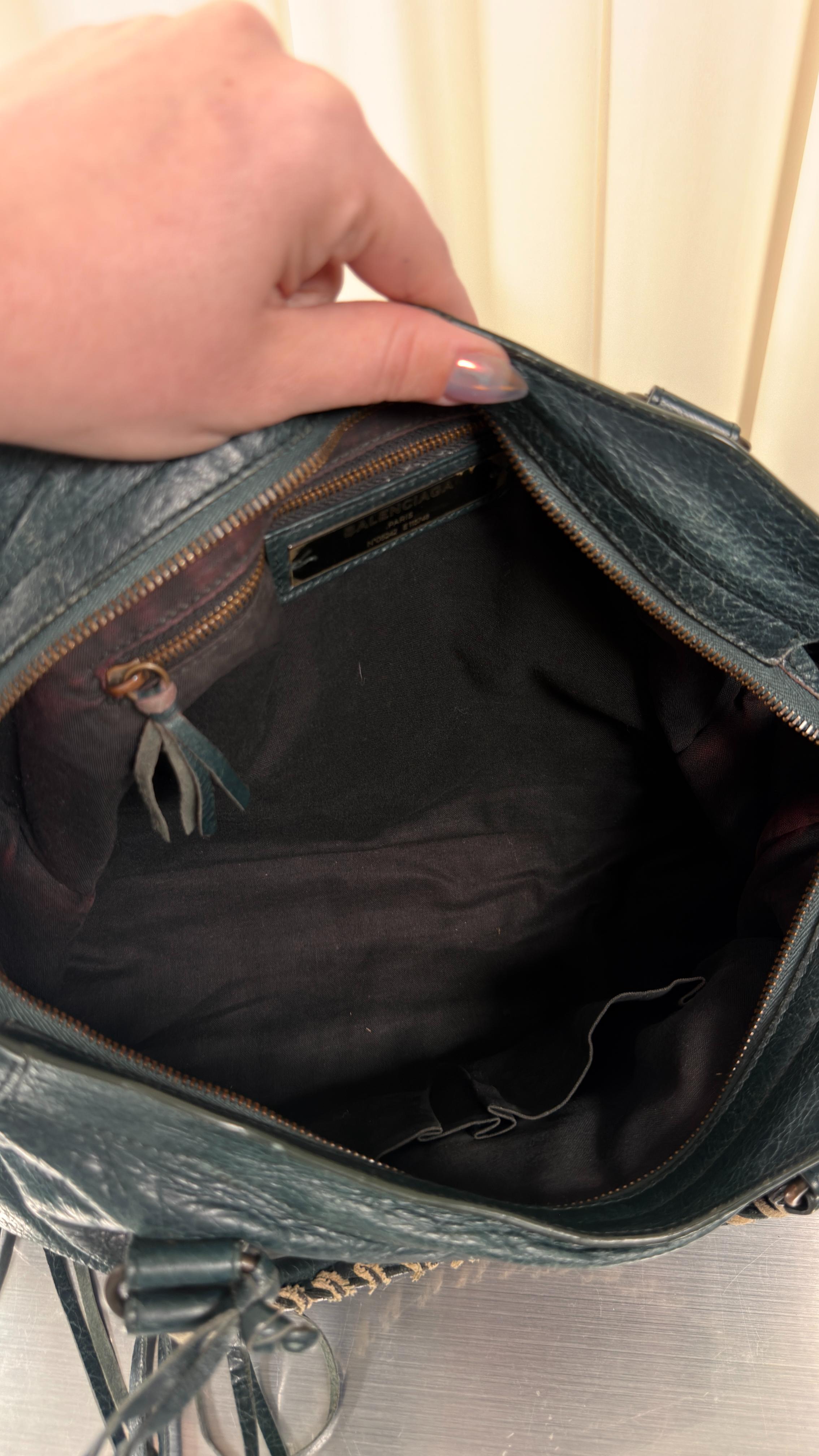 Balenciaga Dark Teal City Bag