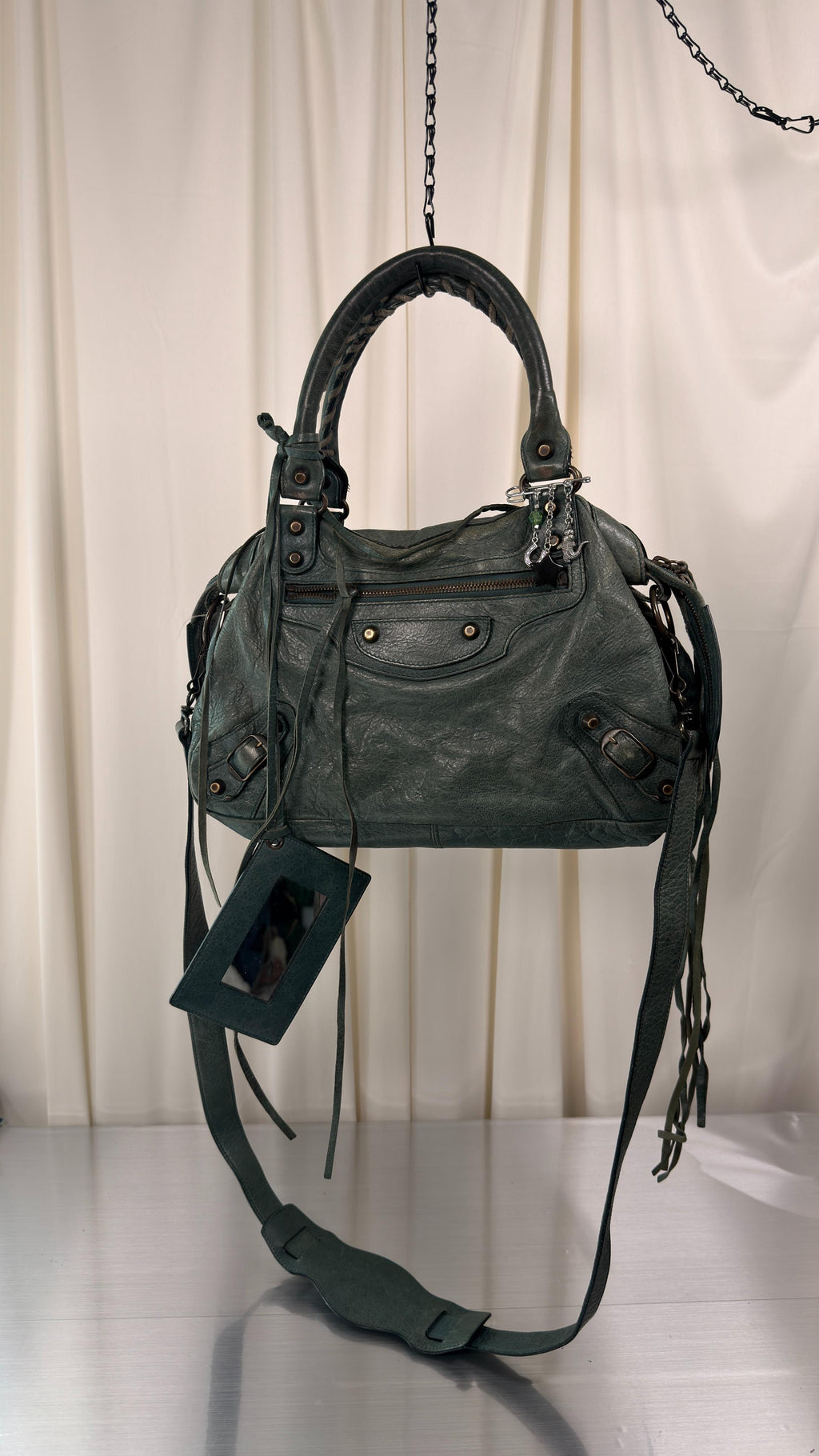 Balenciaga Green-Blue Town Bag