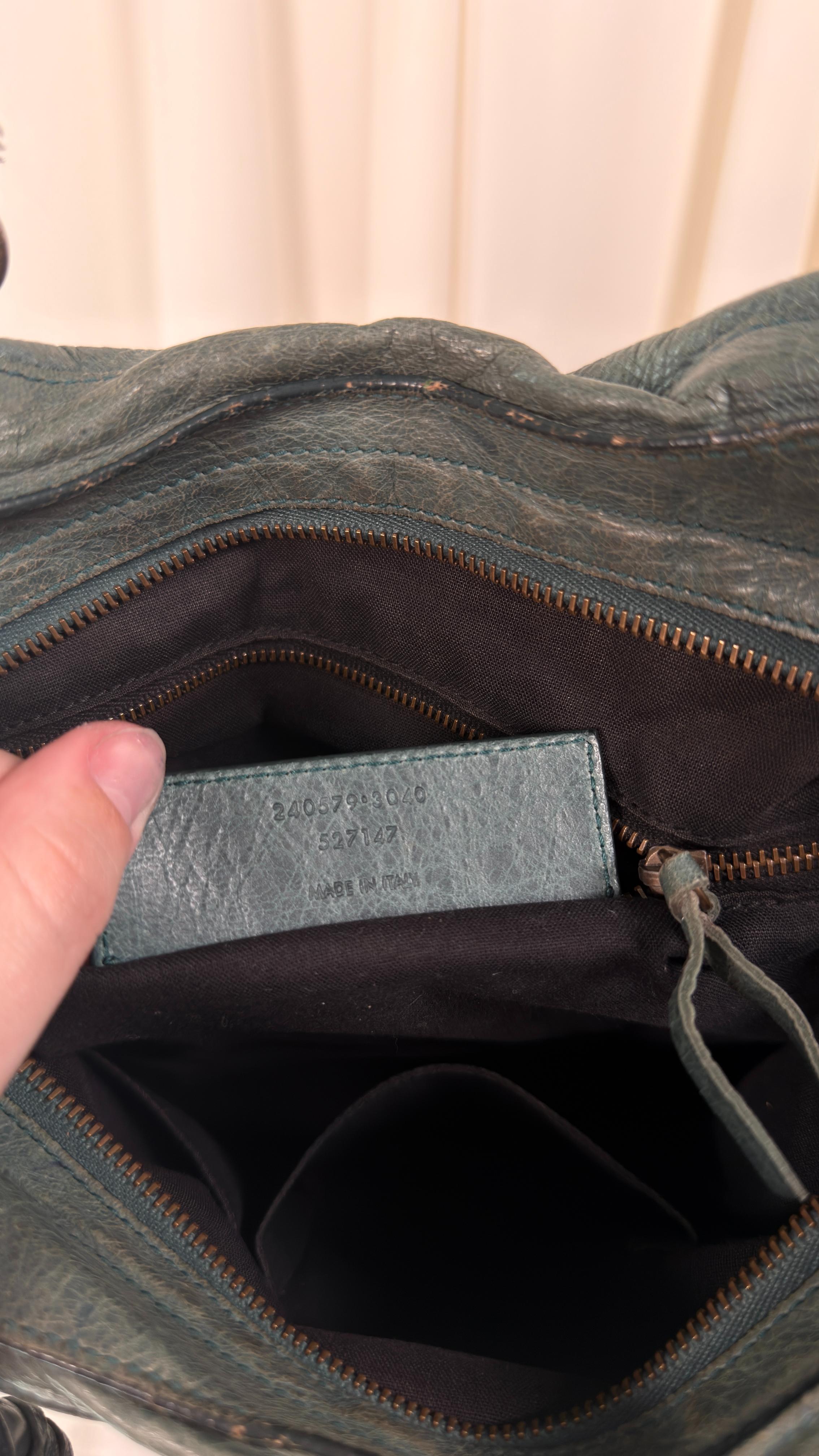 Balenciaga Green-Blue Town Bag