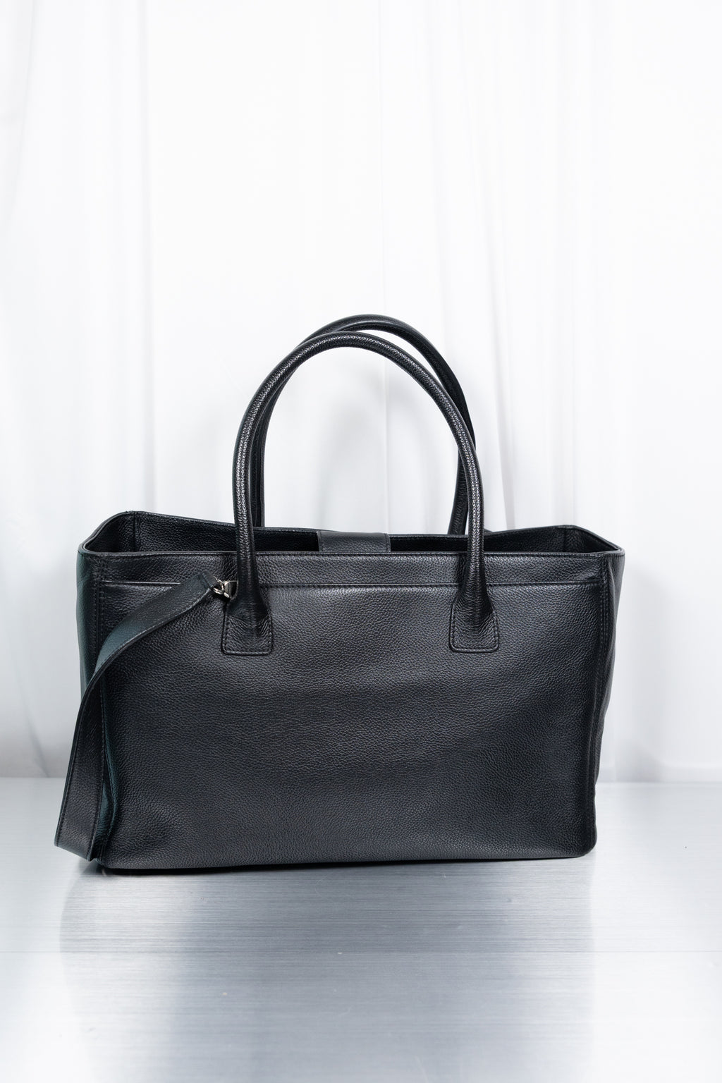 Chanel Black Cerf Tote