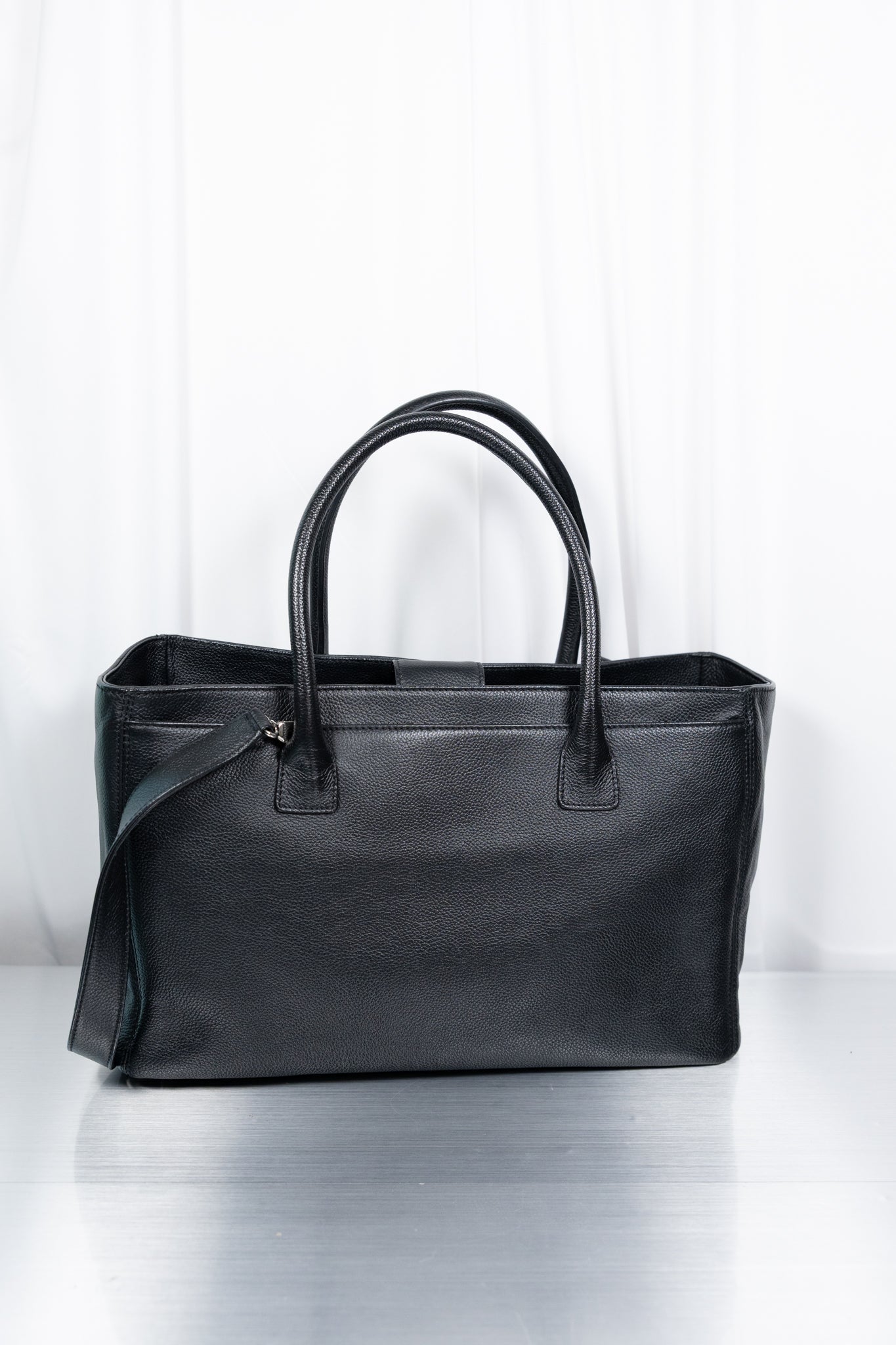 Chanel Black Cerf Tote