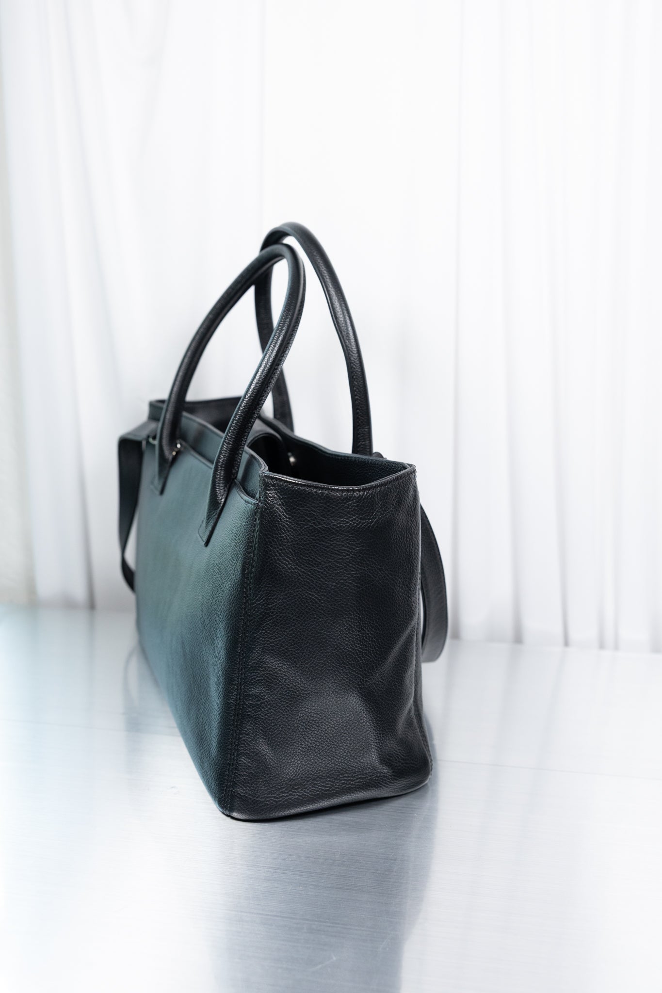 Chanel Black Cerf Tote
