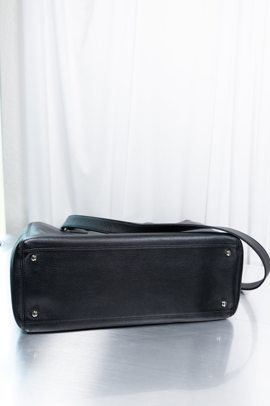 Chanel Black Cerf Tote