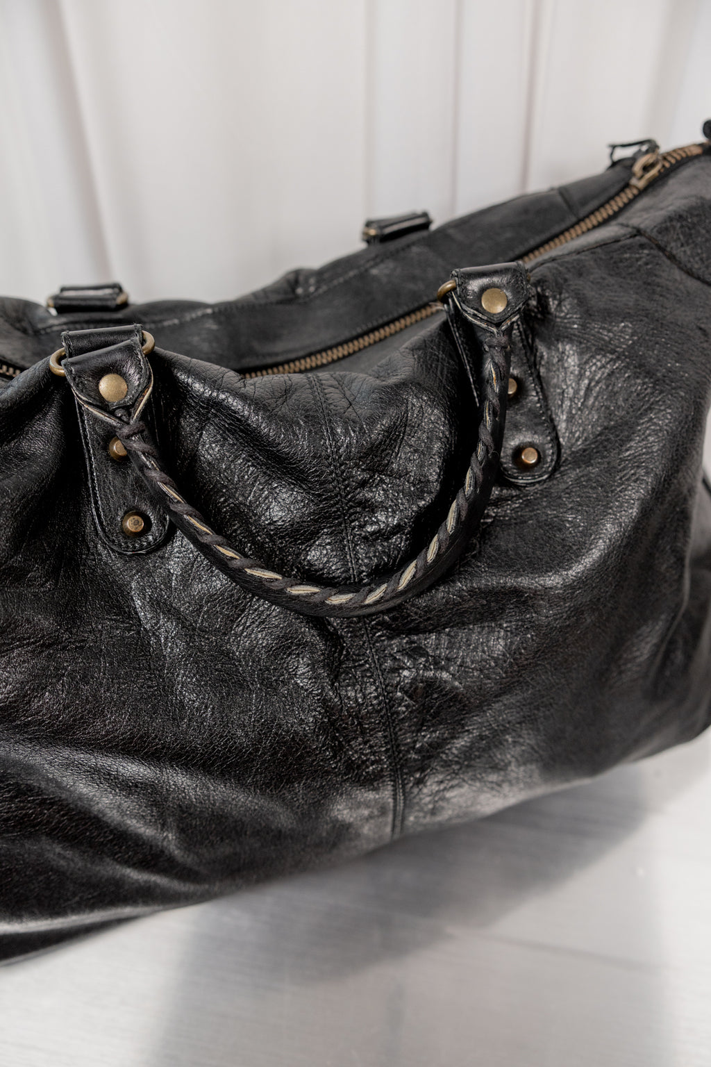Balenciaga Rare 2005 Black Weekender Bag