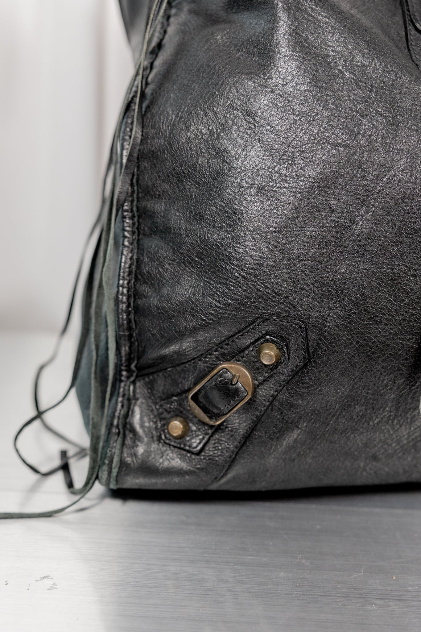 Balenciaga Rare 2005 Black Weekender Bag