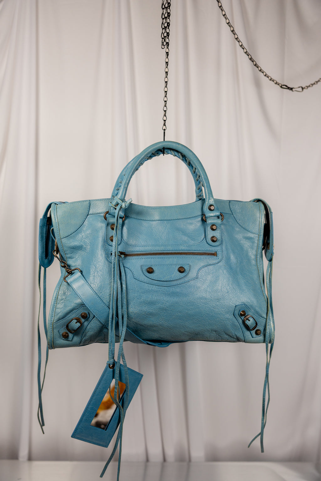 Balenciaga 2012 "Bleu Indigo"  Blue Medium City