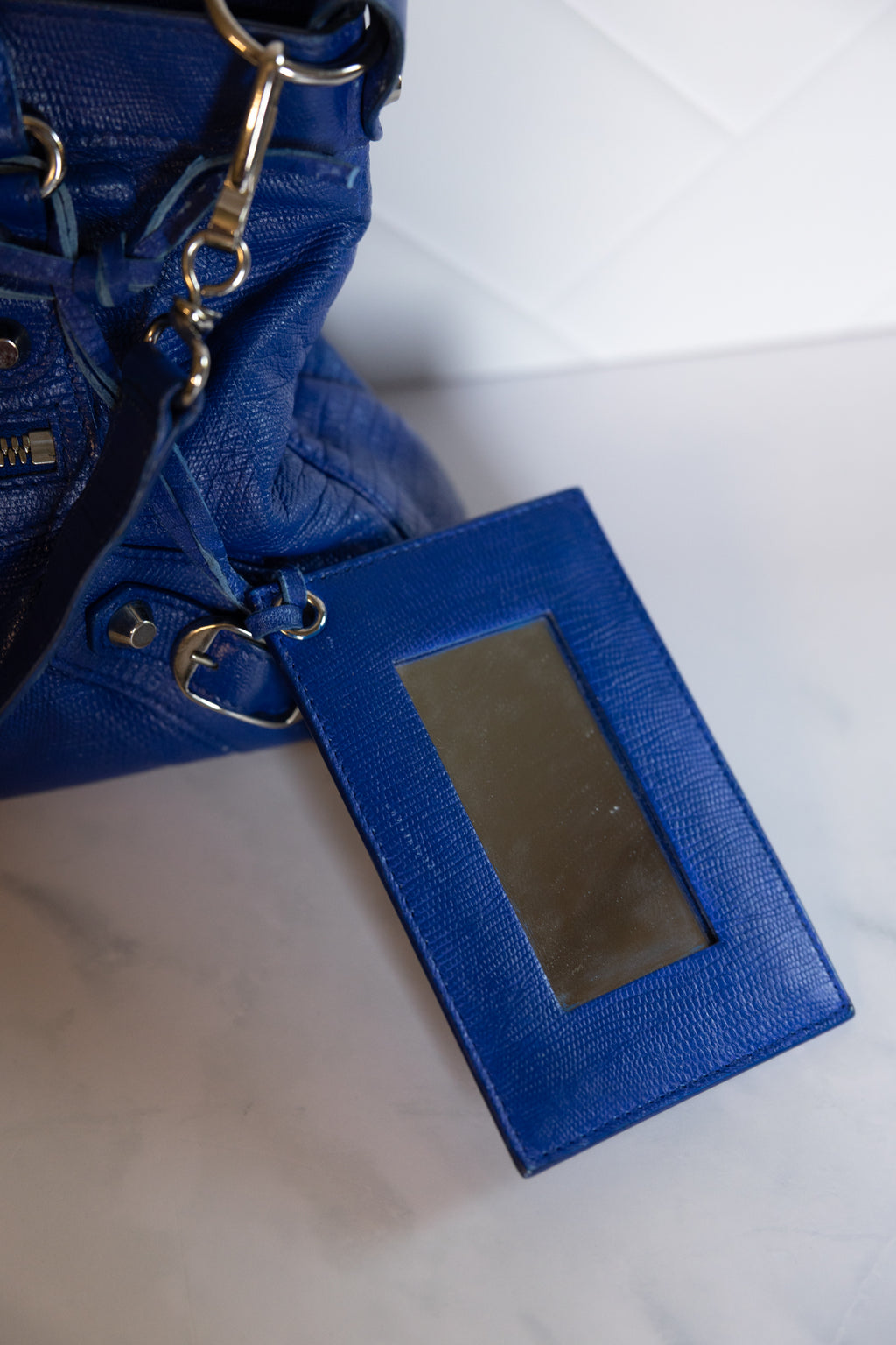 Balenciaga First Bag Cobalt Lizard *RARE*