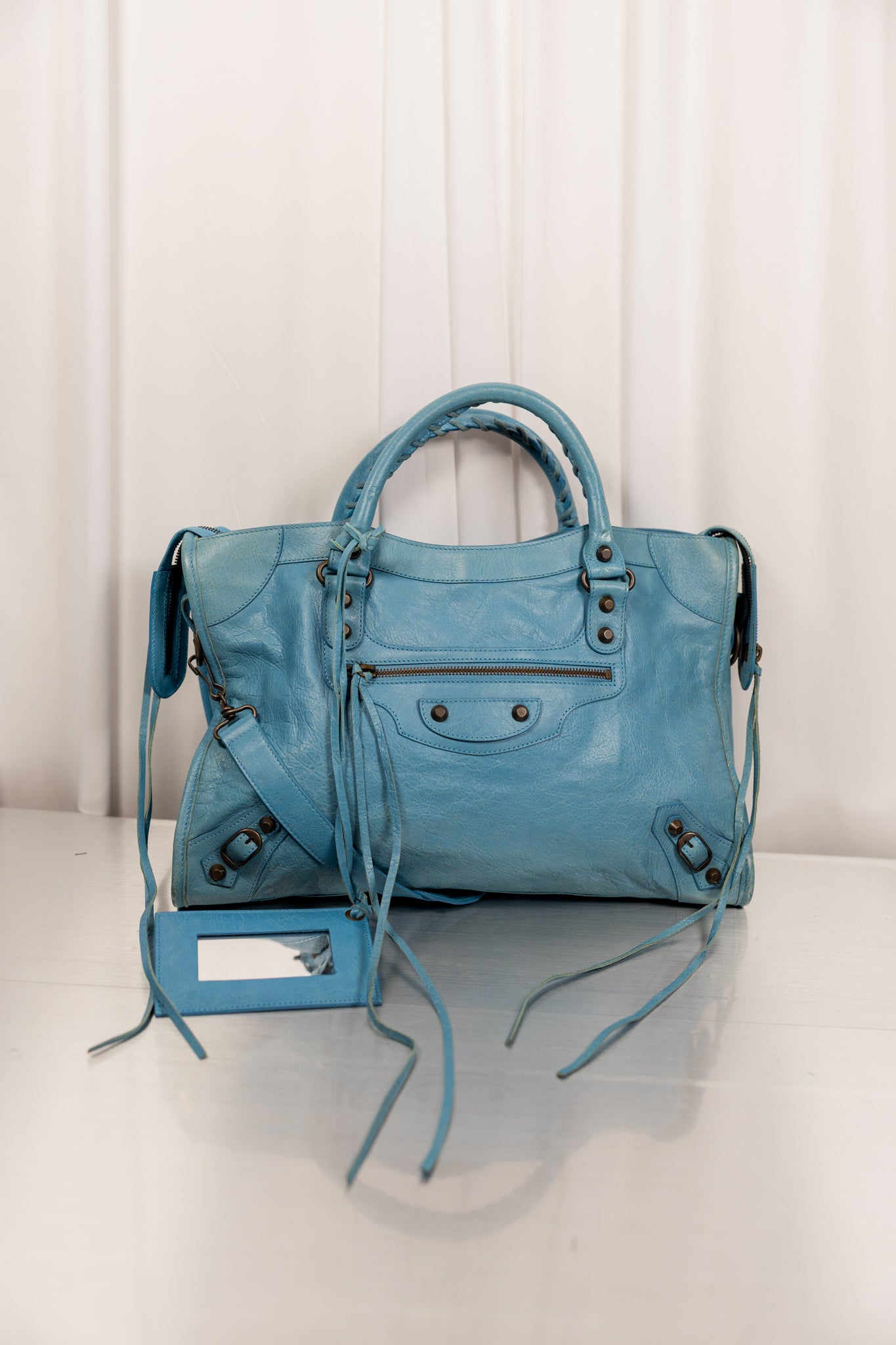Balenciaga 2012 "Bleu Indigo"  Blue Medium City
