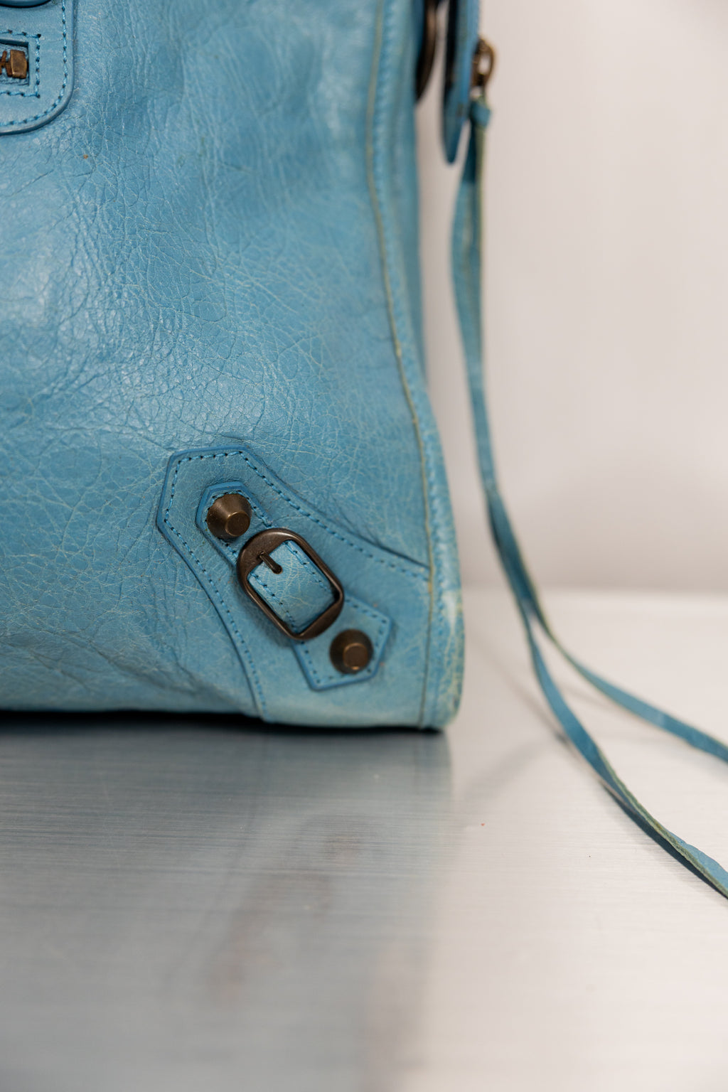 Balenciaga 2012 "Bleu Indigo"  Blue Medium City