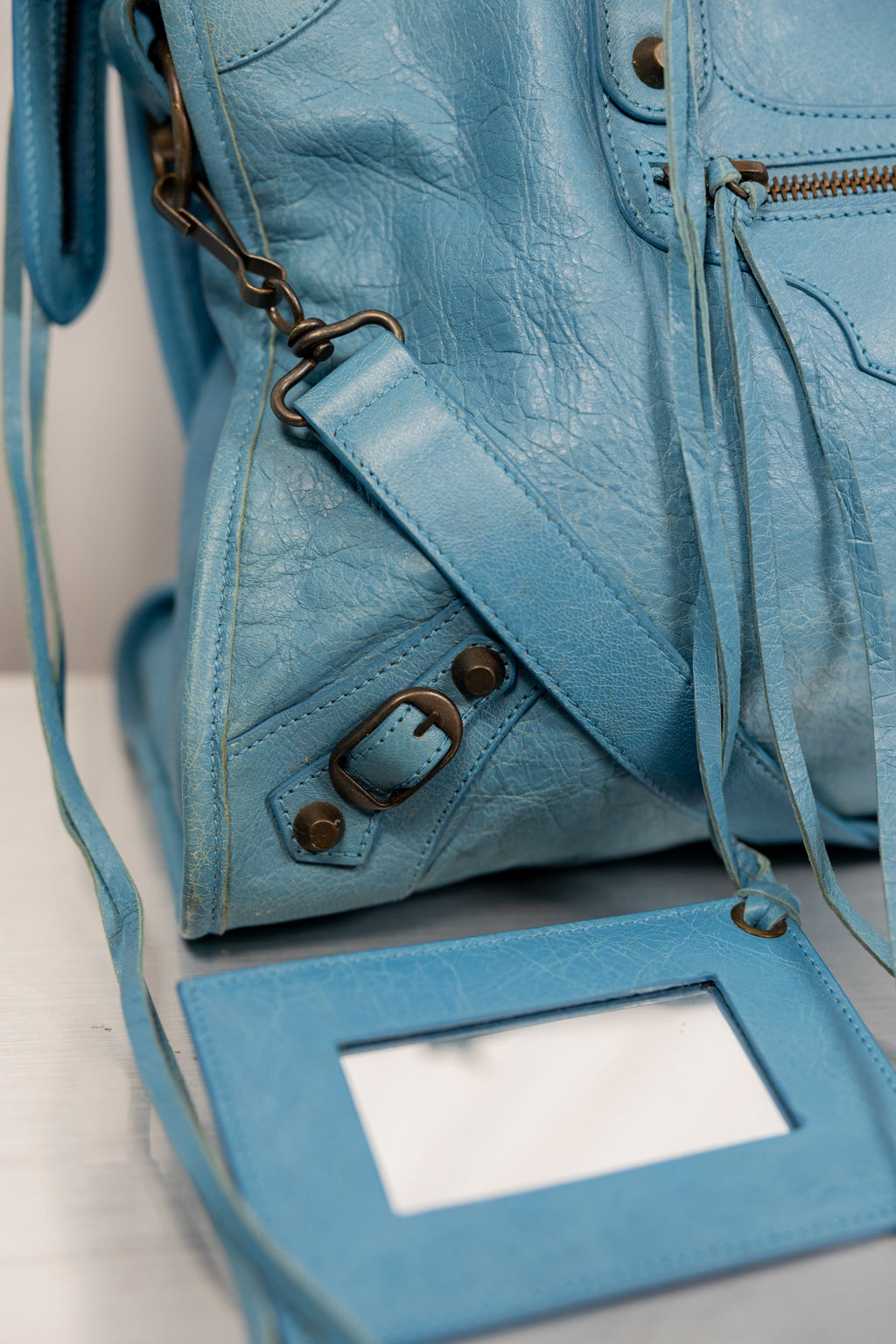 Balenciaga 2012 "Bleu Indigo"  Blue Medium City