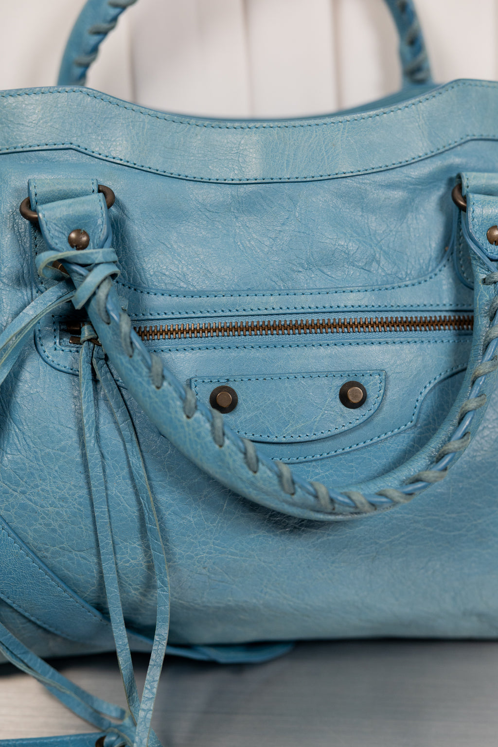 Balenciaga 2012 "Bleu Indigo"  Blue Medium City