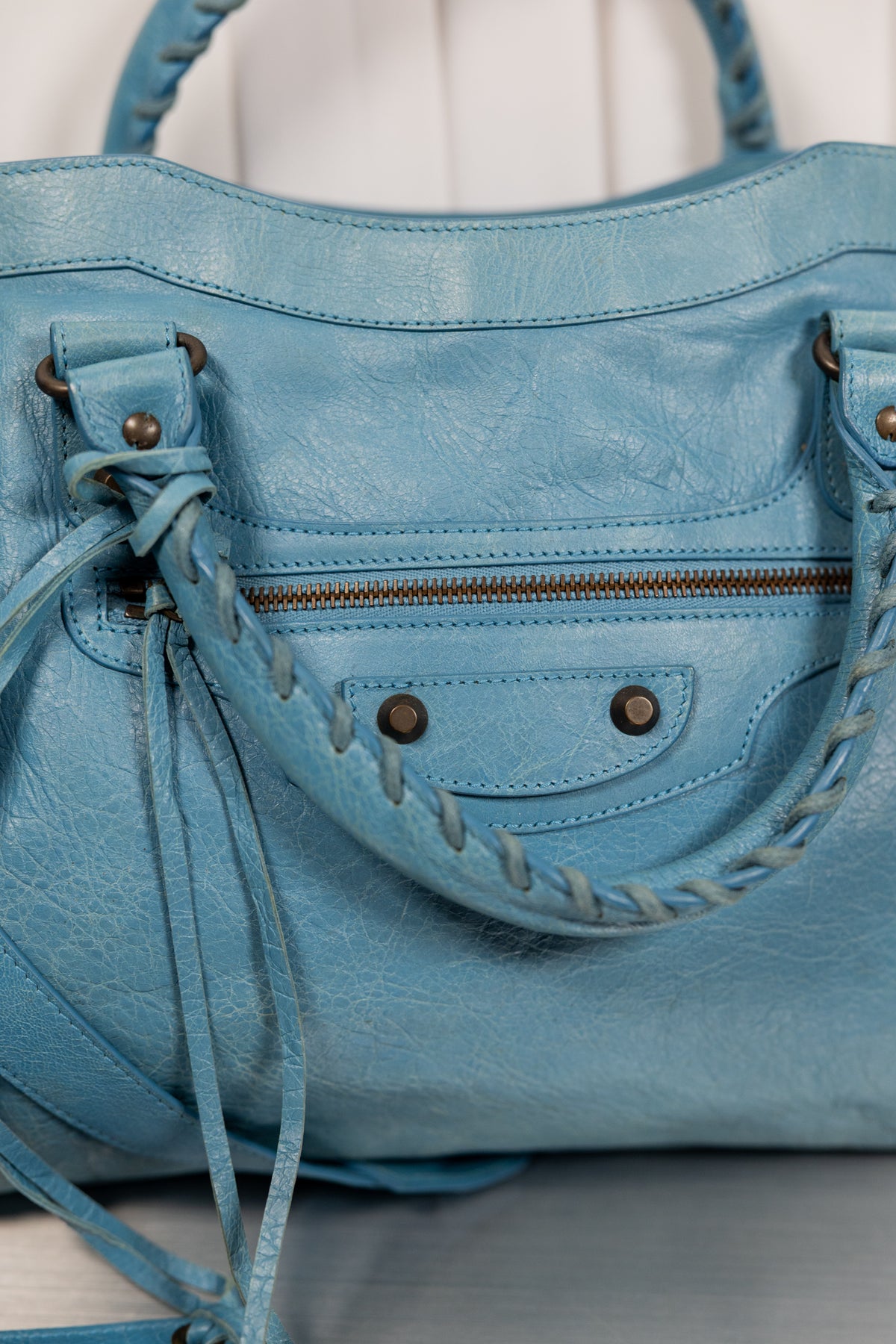 Balenciaga 2012 "Bleu Indigo"  Blue Medium City
