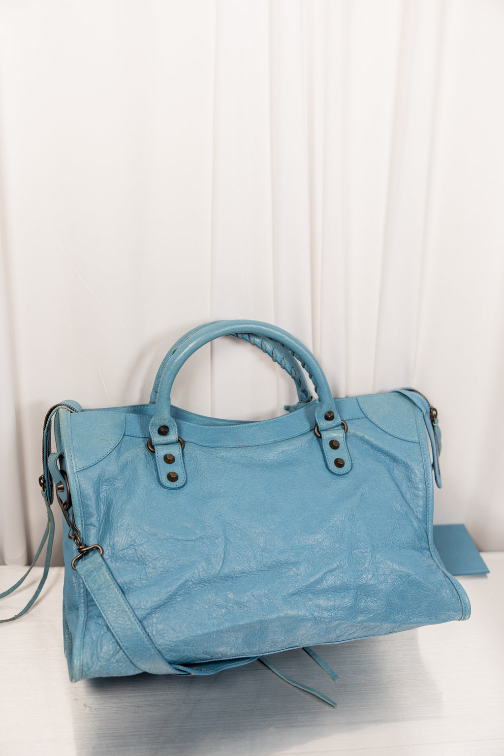 Balenciaga 2012 "Bleu Indigo"  Blue Medium City