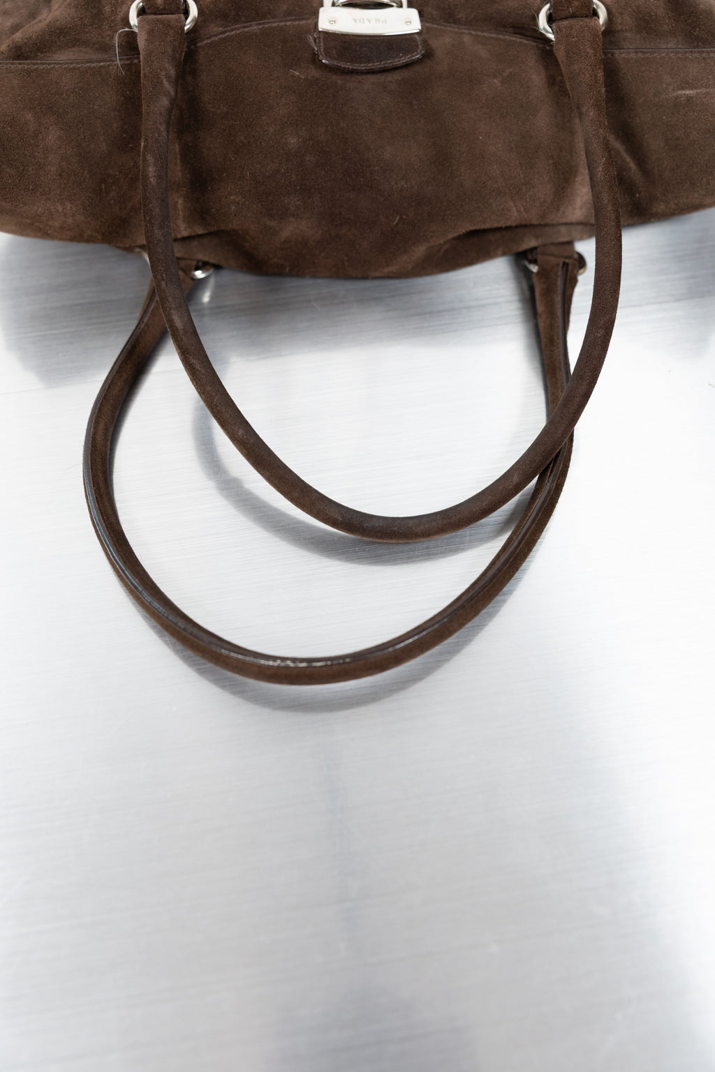 Prada Suede Shoulder Bag