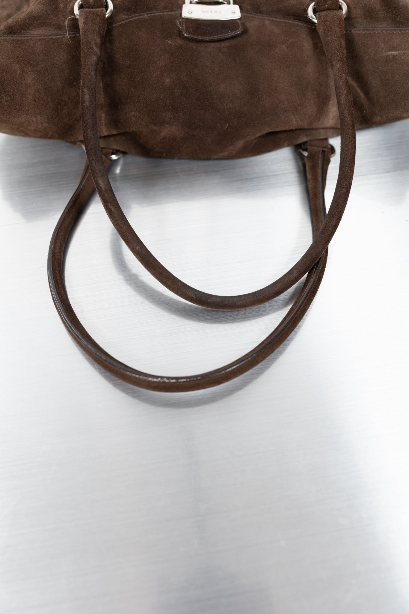 Prada Suede Shoulder Bag