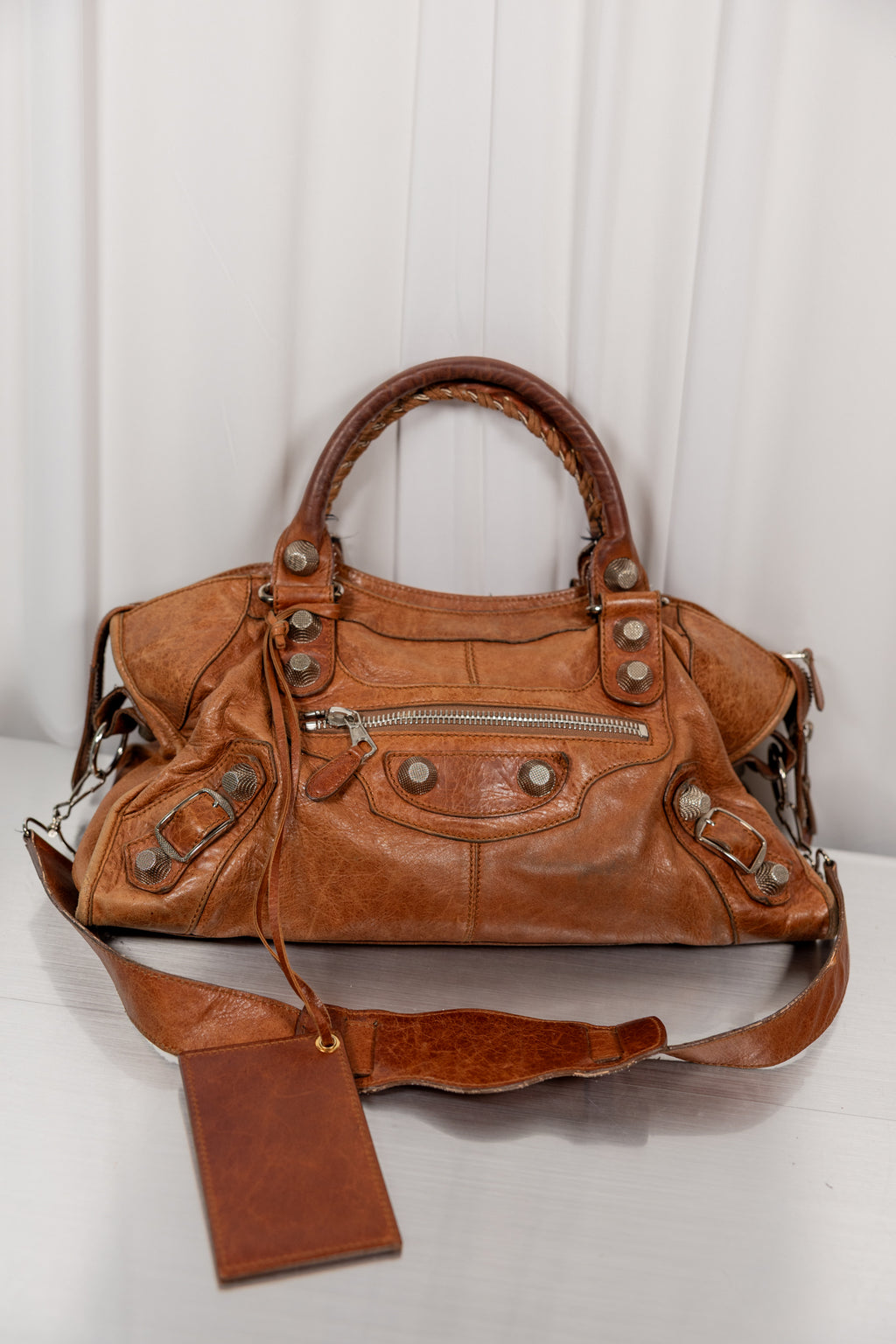 Balenciaga 2009 Brown Giant 21 Stud Part Time