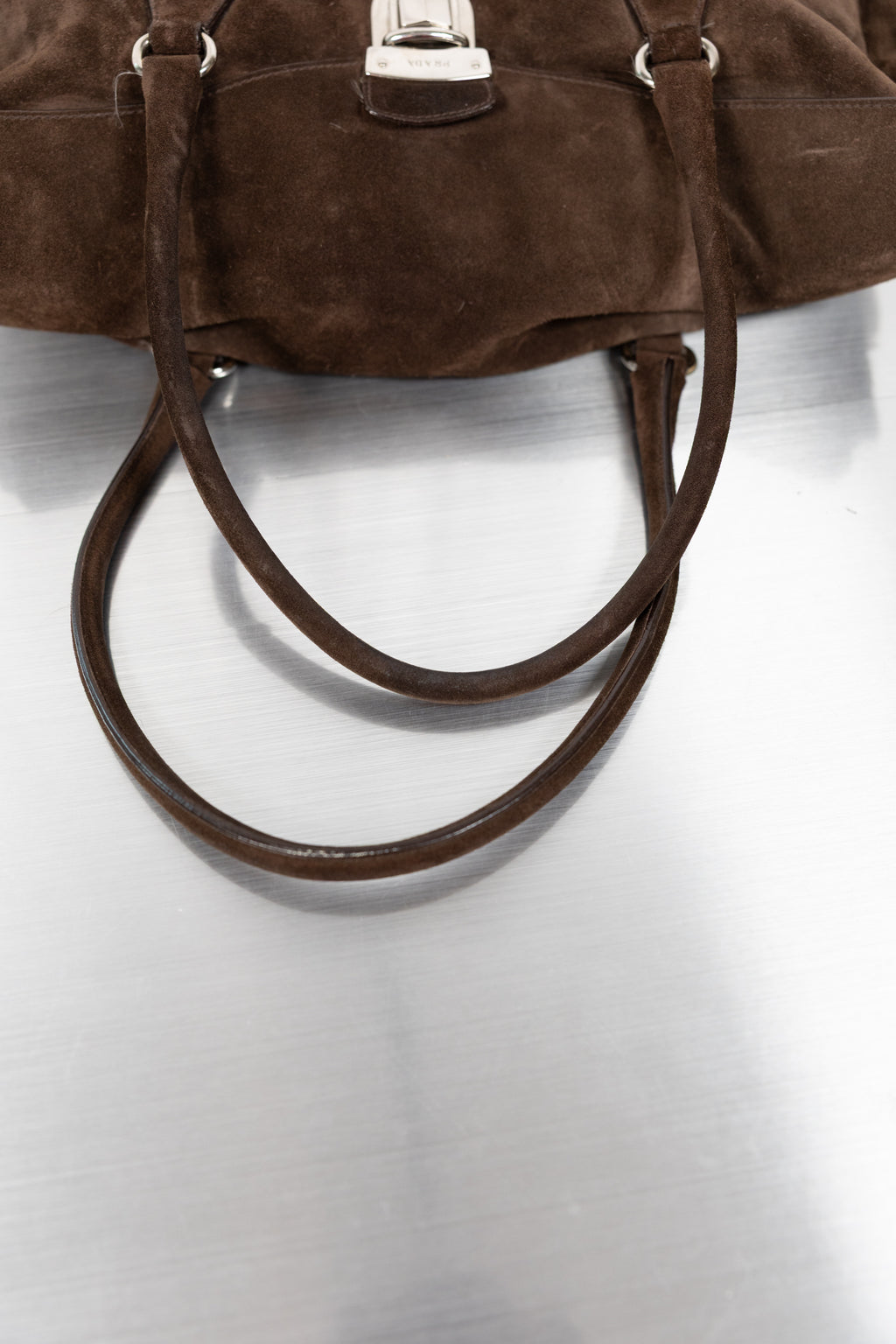 Prada Suede Shoulder Bag