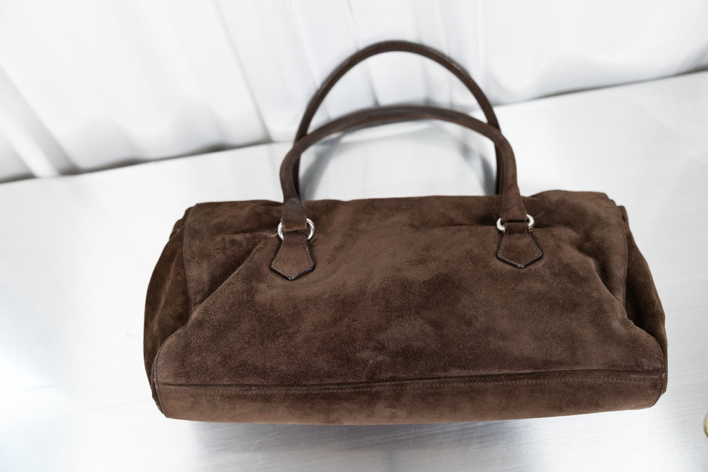 Prada Suede Shoulder Bag