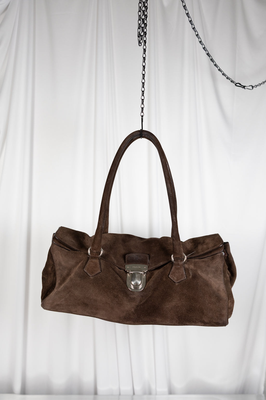 Prada Suede Shoulder Bag