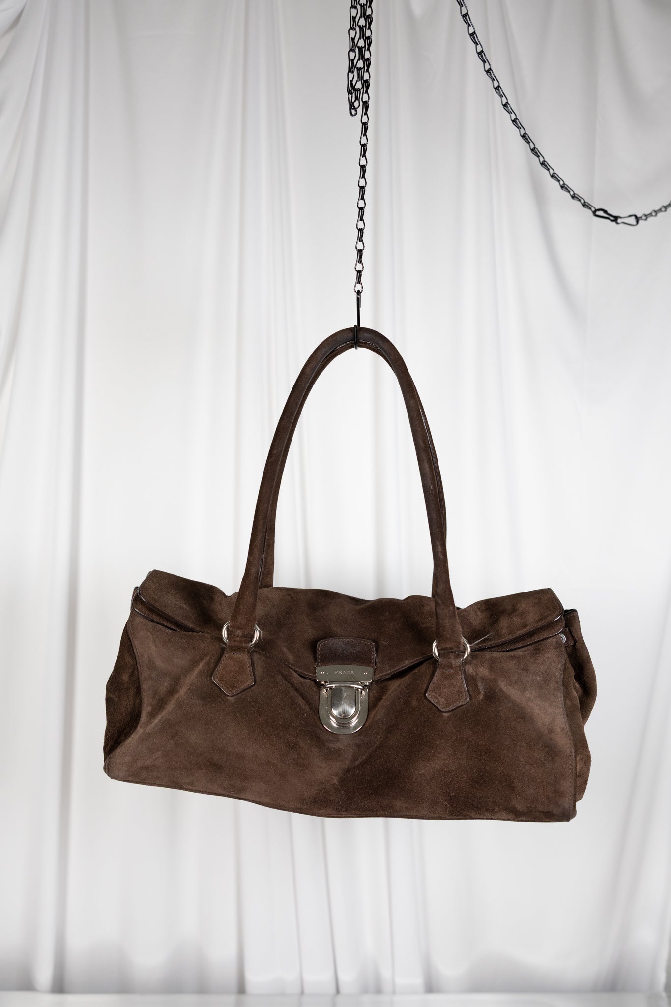 Prada Suede Shoulder Bag