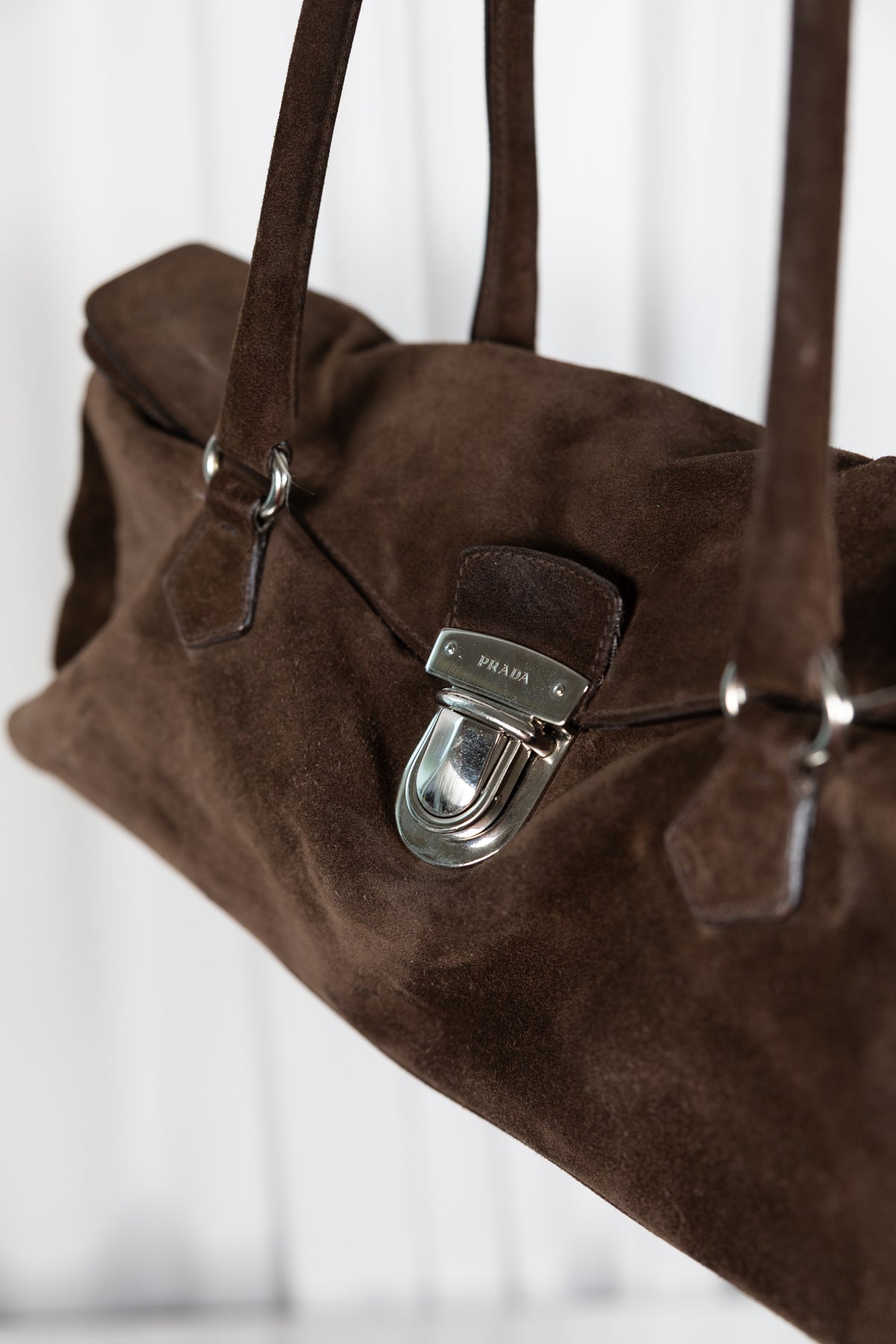 Prada Suede Shoulder Bag