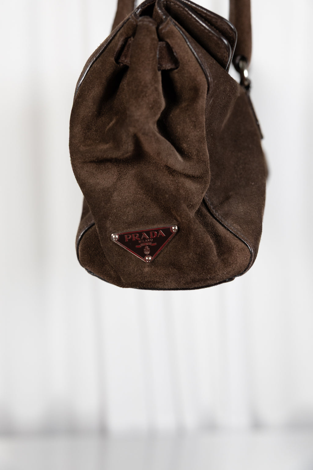 Prada Suede Shoulder Bag