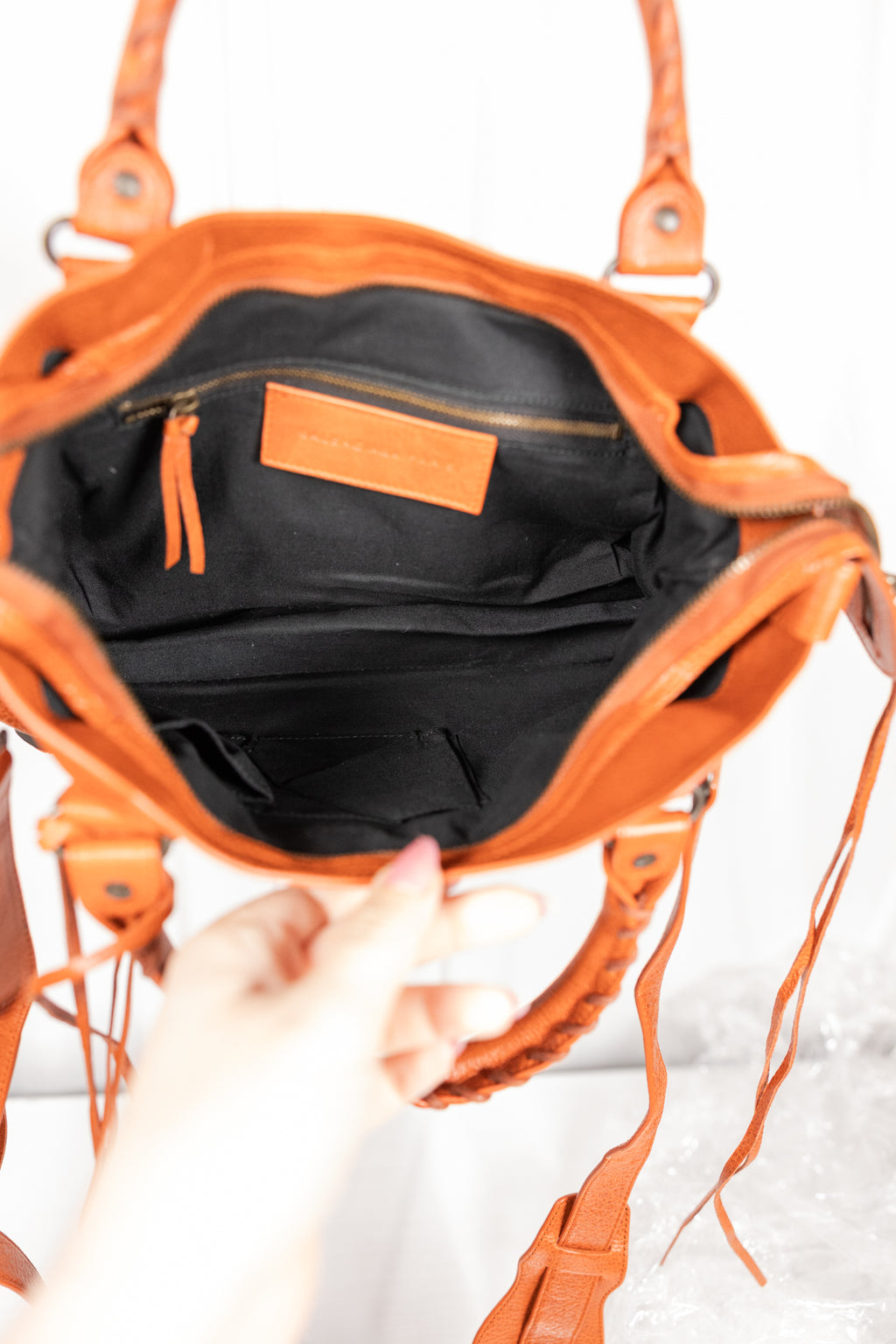 Balenciaga 2011 Burnt Orange Town Bag