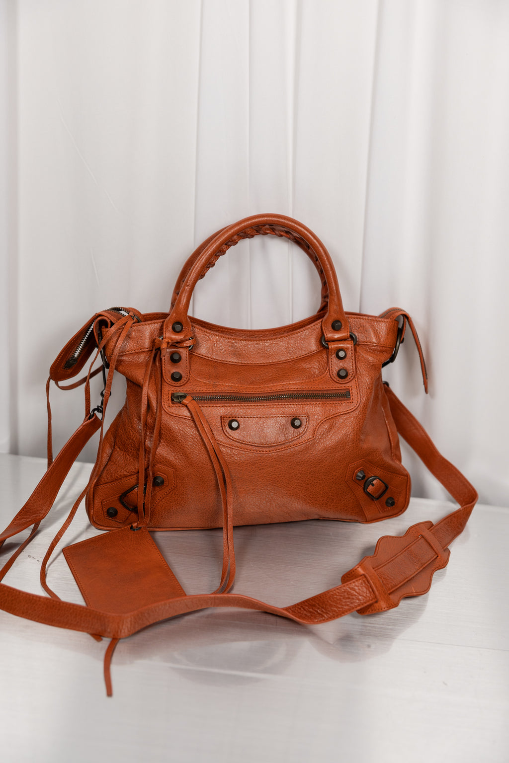 Balenciaga 2011 Burnt Orange Town Bag