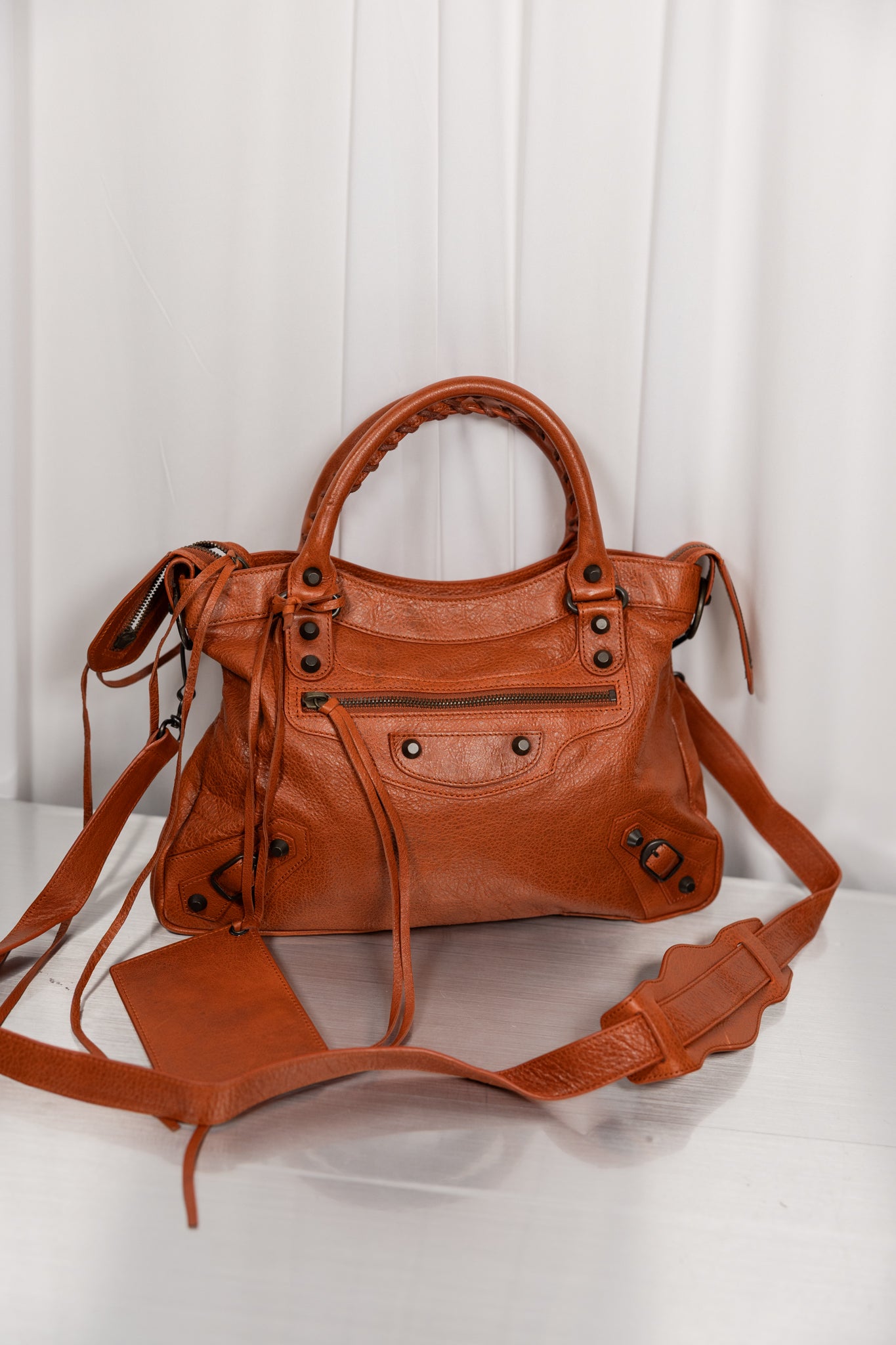 Balenciaga 2011 Burnt Orange Town Bag