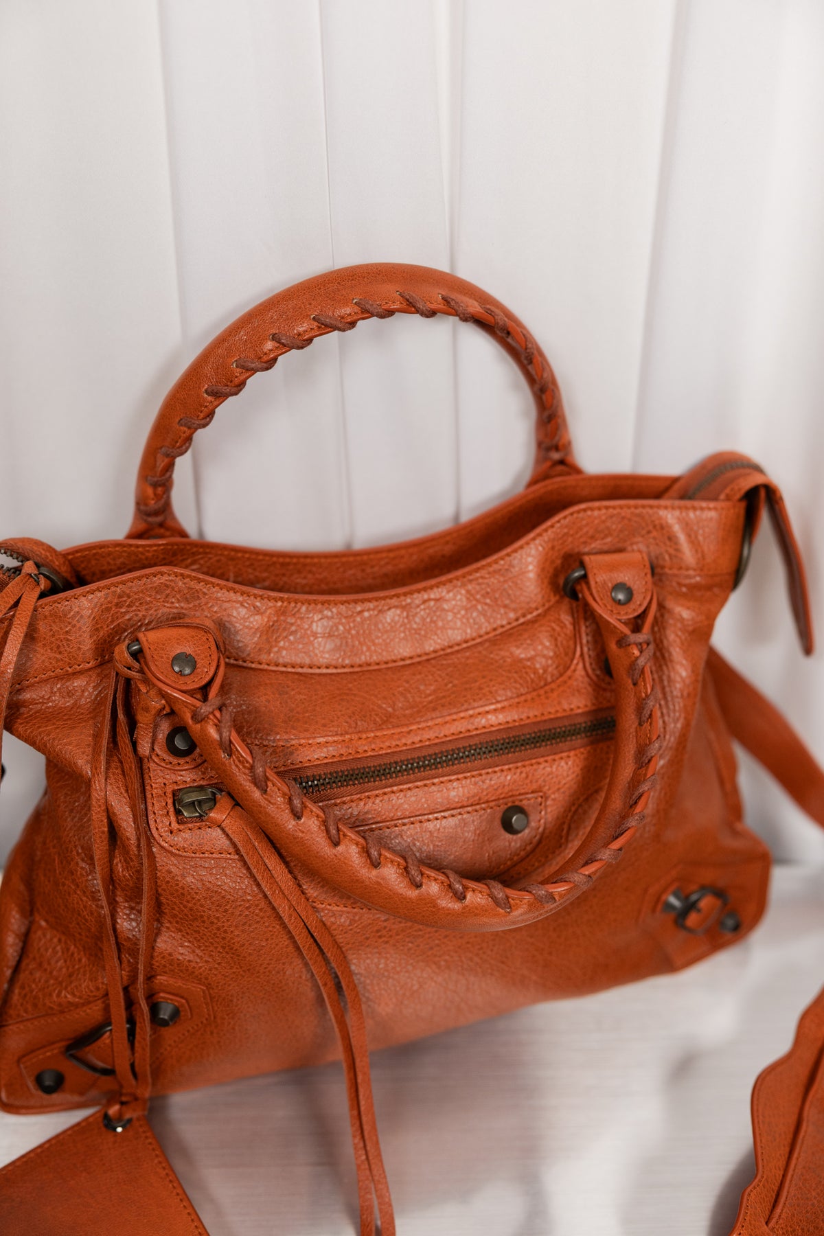 Balenciaga 2011 Burnt Orange Town Bag