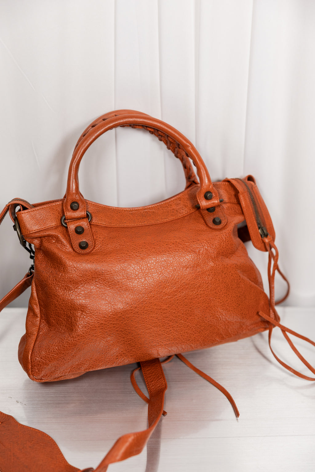 Balenciaga 2011 Burnt Orange Town Bag