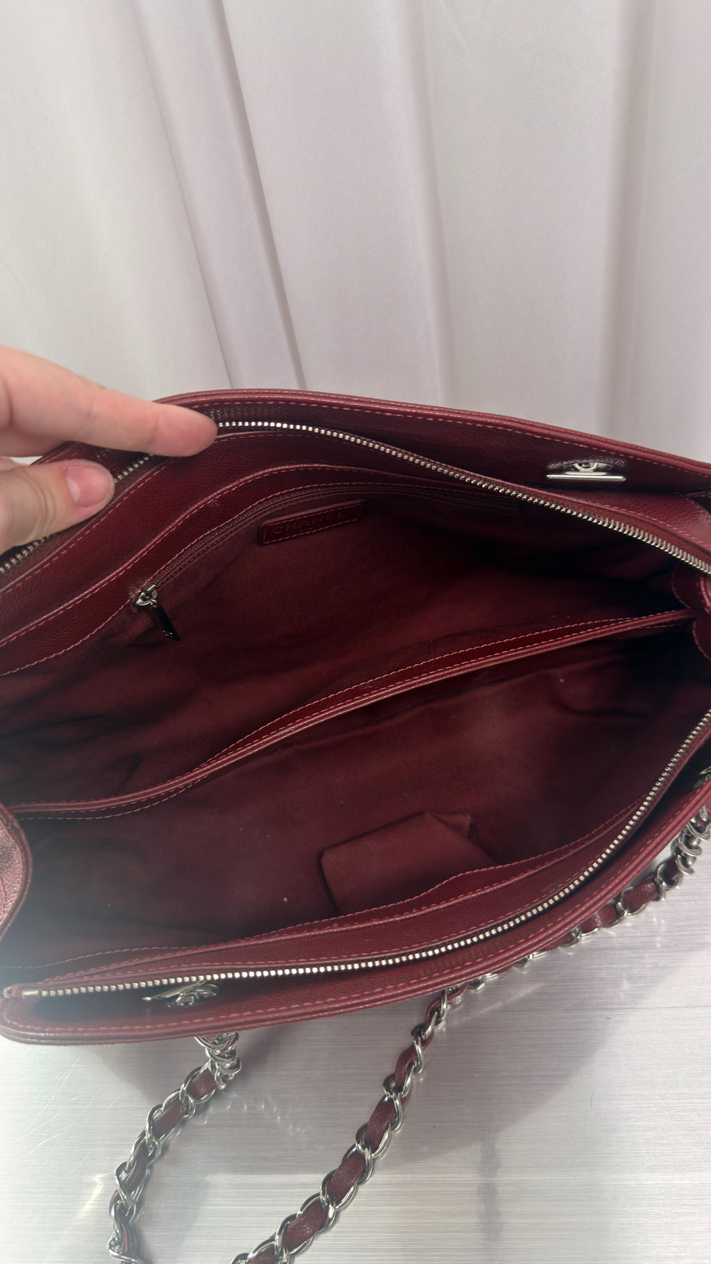 Chanel Burgundy Shoulder Bag
