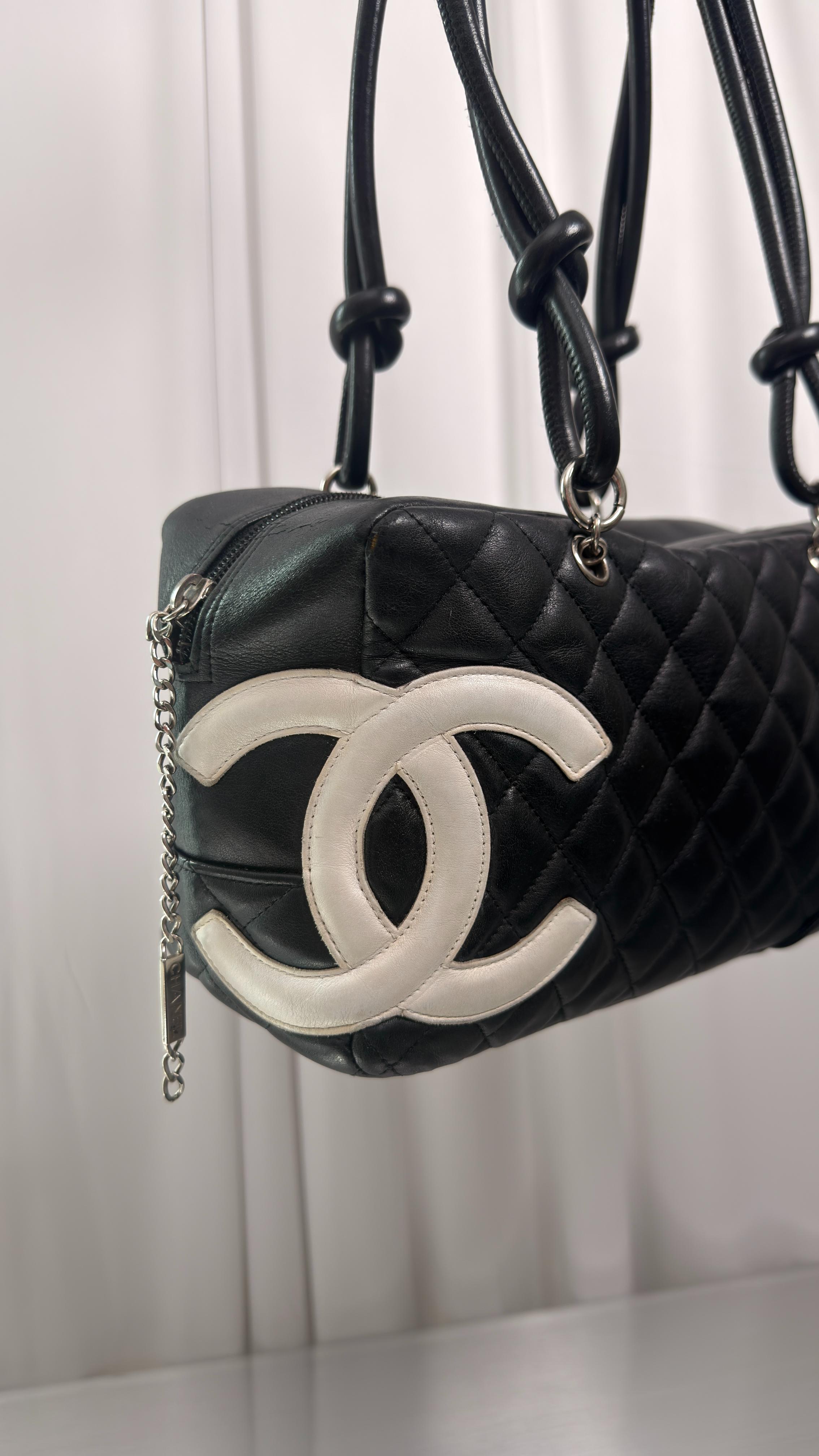 Chanel Black Cambone Bowler Bag