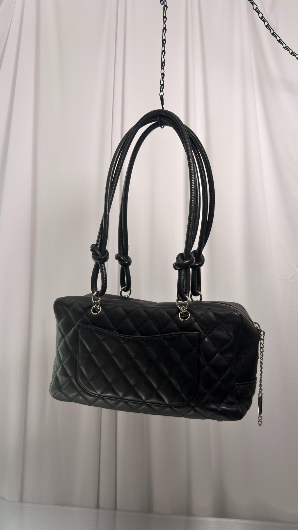 Chanel Black Cambone Bowler Bag