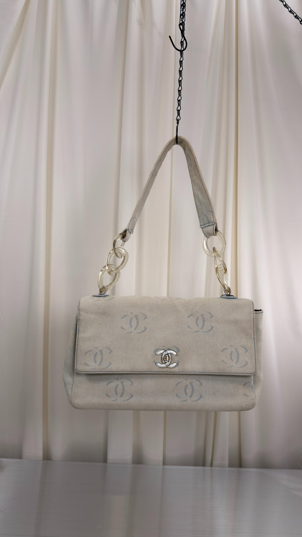 Chanel 2002 Denim Flap Bag