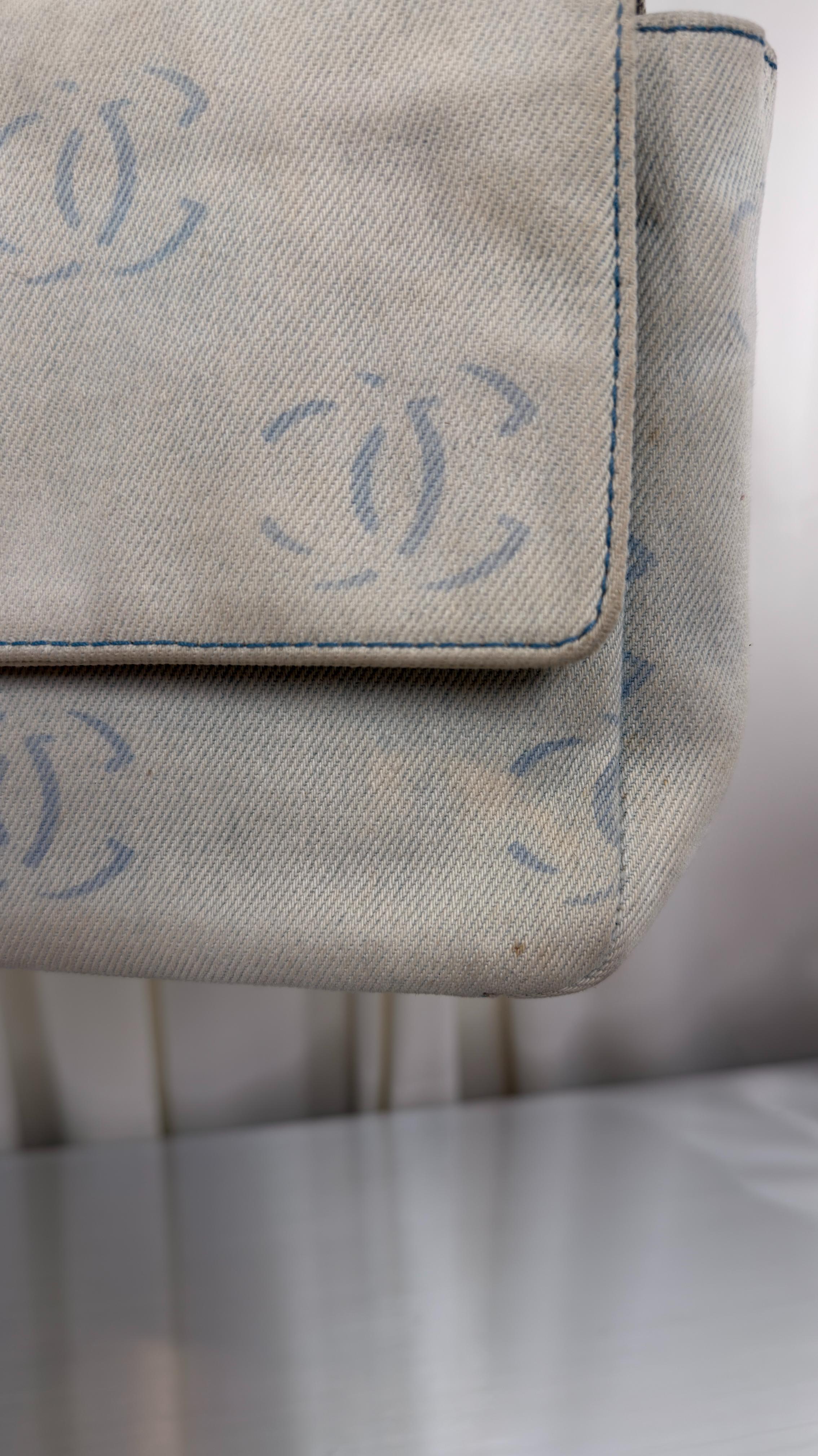 Chanel 2002 Denim Flap Bag